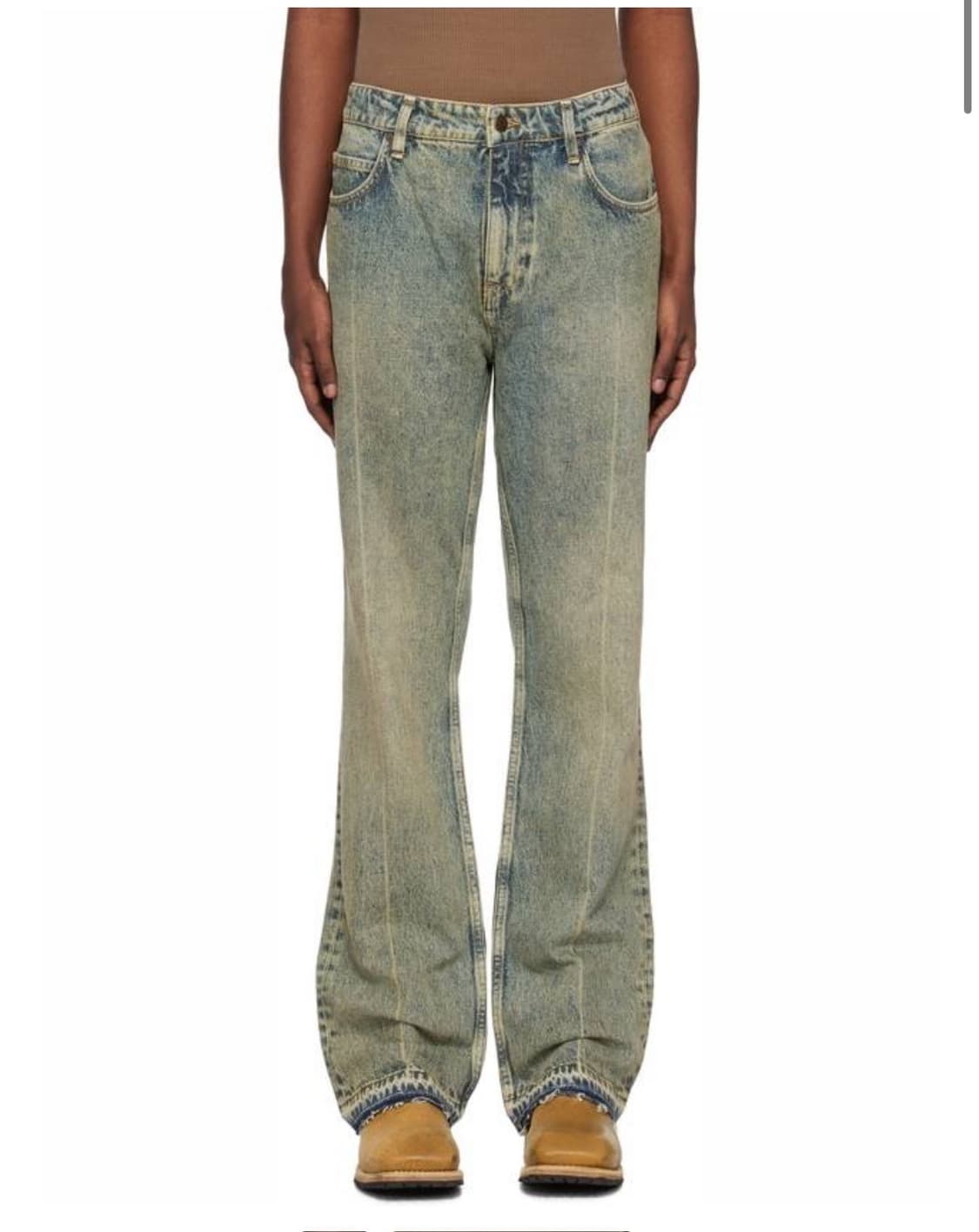 Erl 이알엘 빈티지 워싱 플레어 데님 30 상품이미지1