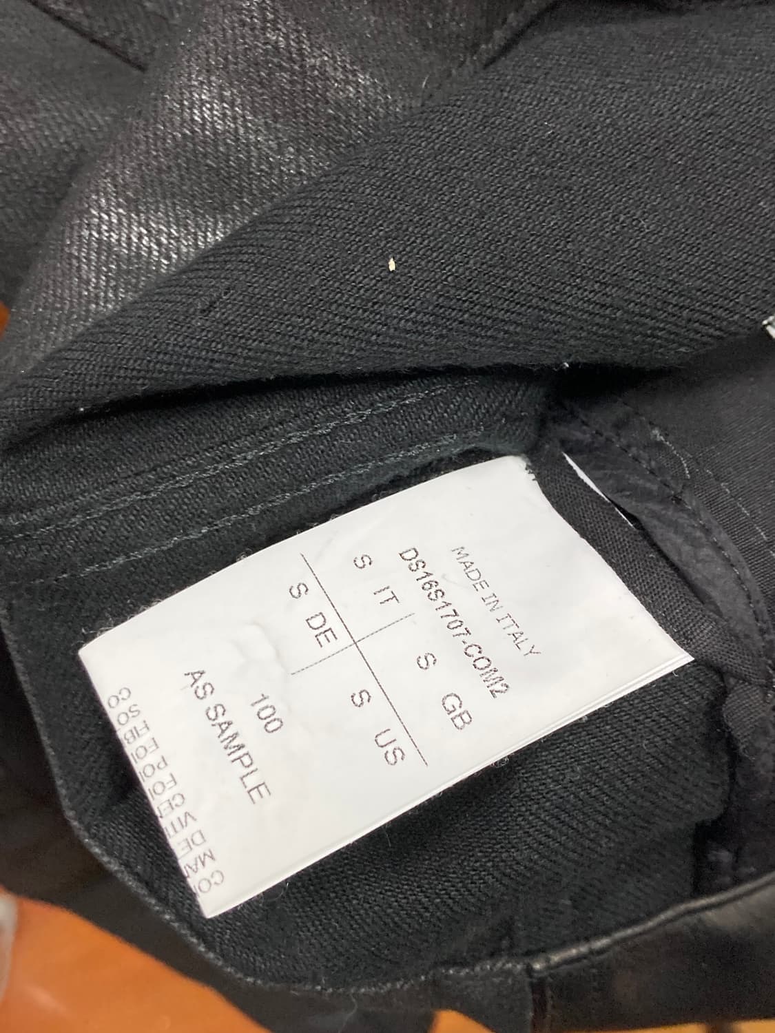 릭오웬스 레더 믹스 데님 자켓 상품이미지8