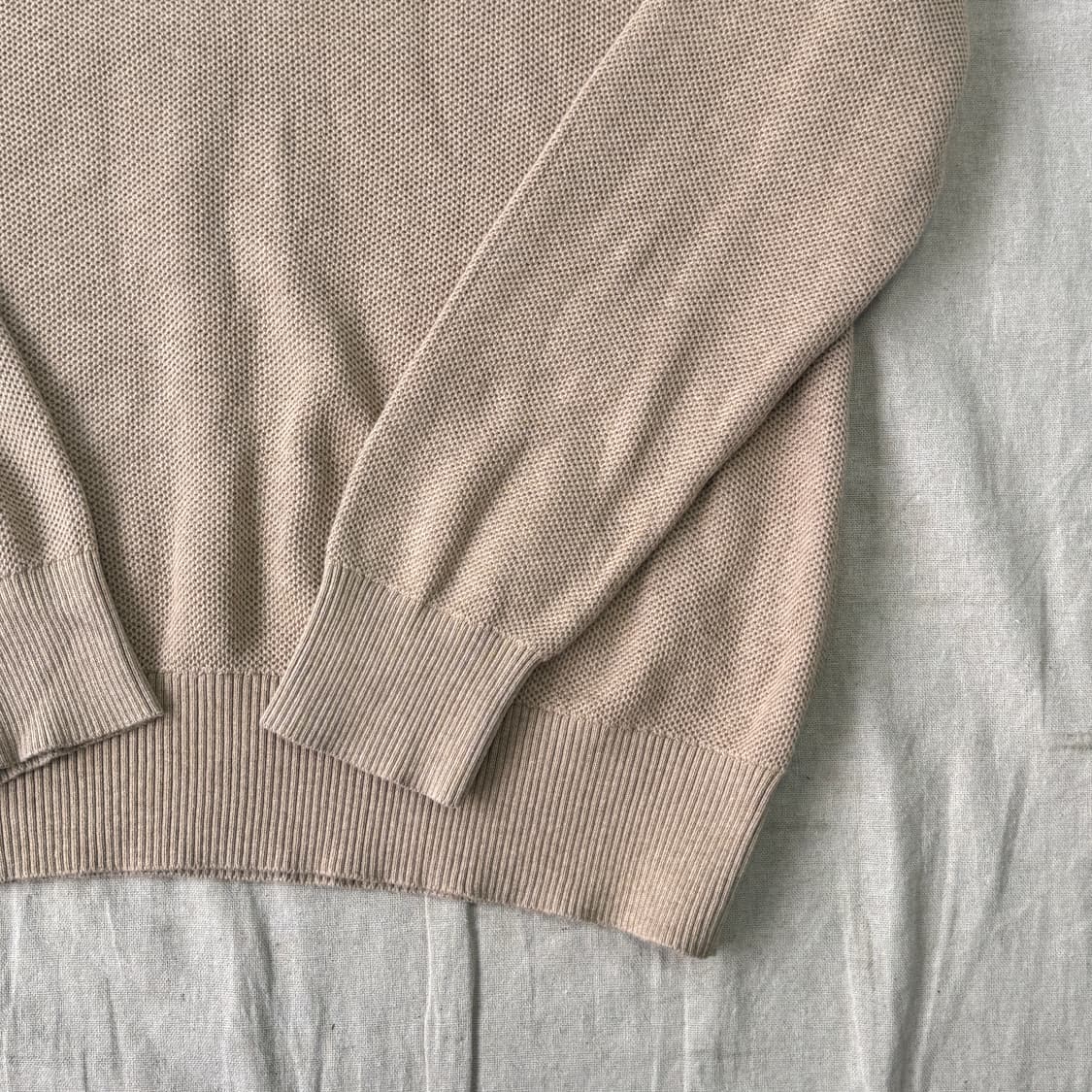 Us폴로 베이지 와플 니트 카라티 XXL 상품이미지3