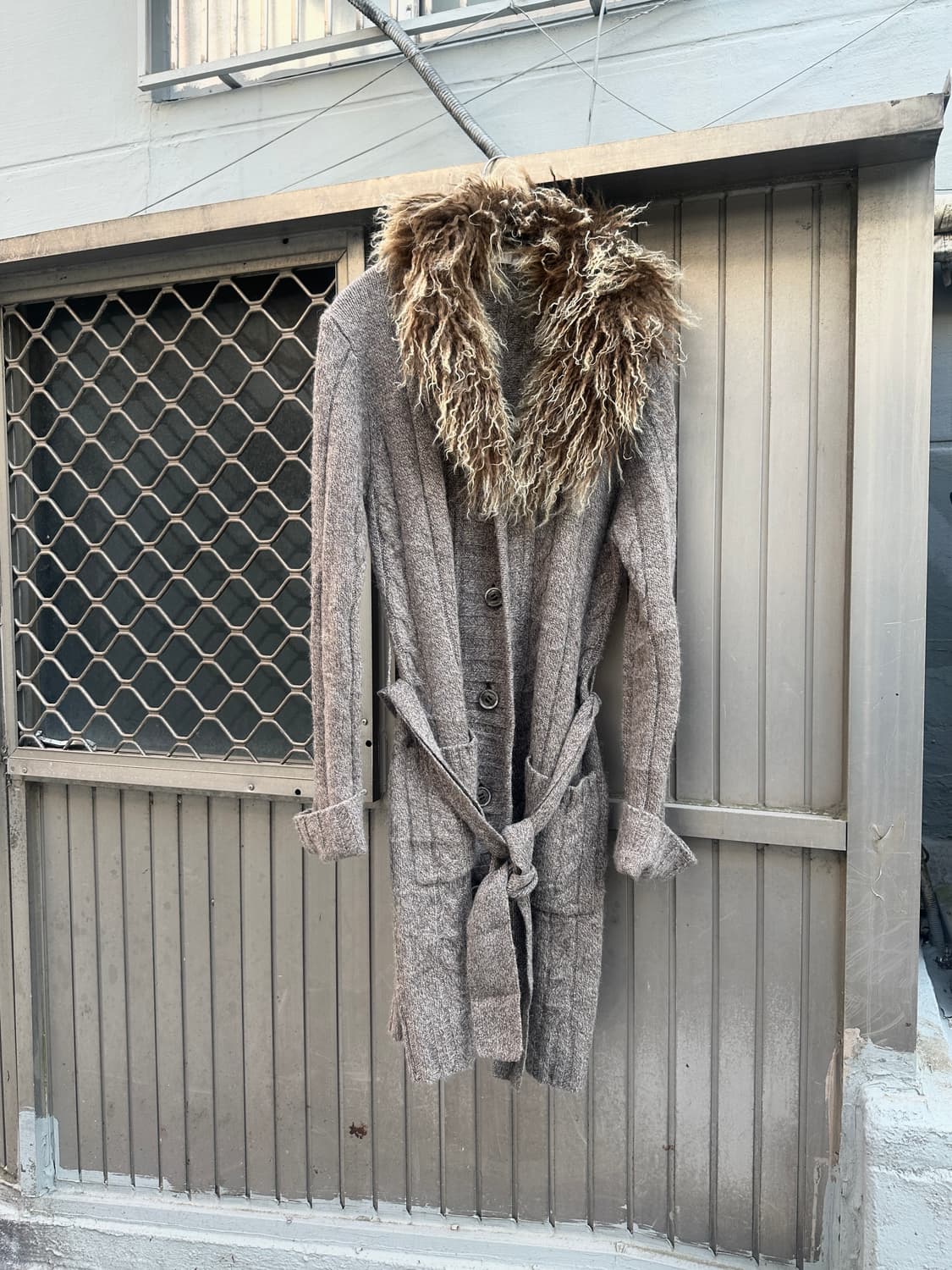 Grunge Tibetan Lamb Fur Alpaca Blend Car 상품이미지2