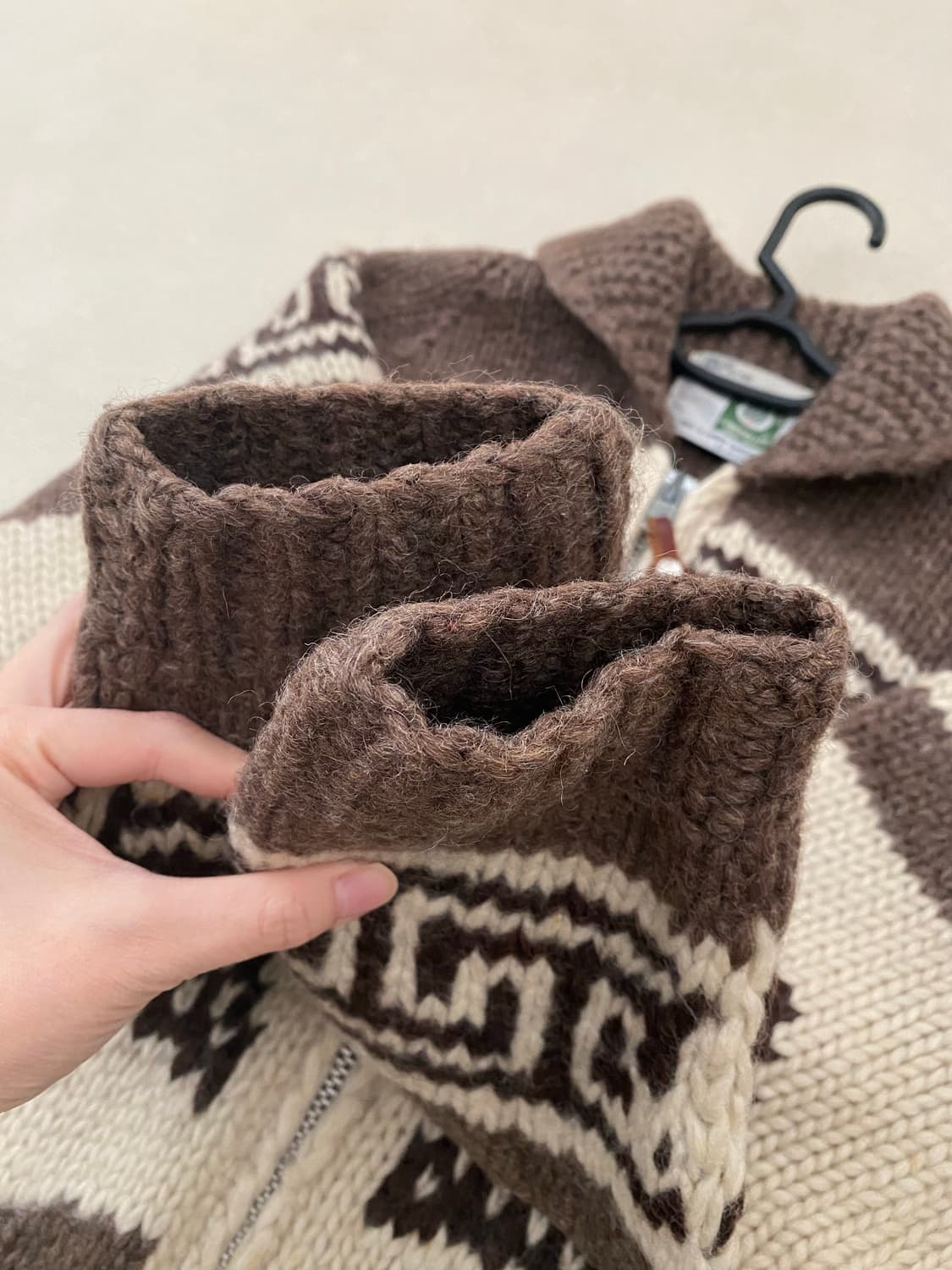 캐나디안 스웨터 컴퍼니 울 코위찬 집업 스웨터 상품이미지9