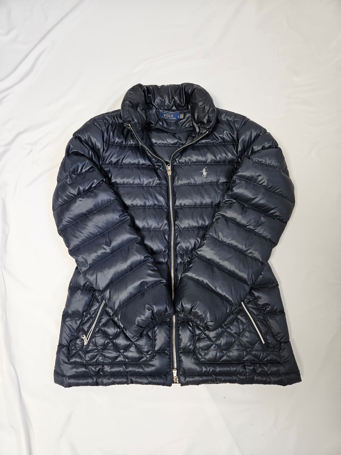 폴로 랄프로렌 신형 덕다운 코트패딩 롱 경량자켓 L 상품이미지1