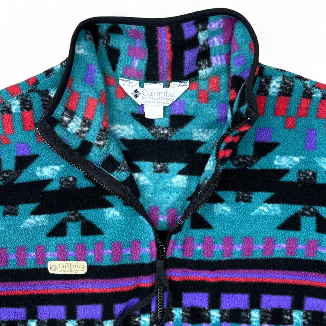 90's 컬럼비아 하프 집 플리스 상품이미지3