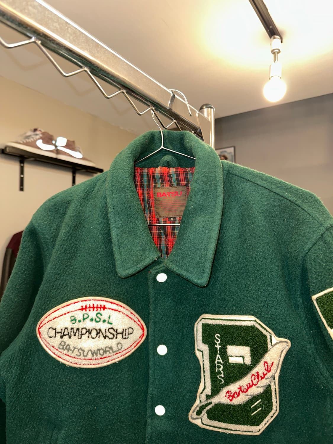 90‘s Ba-Tsu Athlete patch varsity jacket 상품이미지5