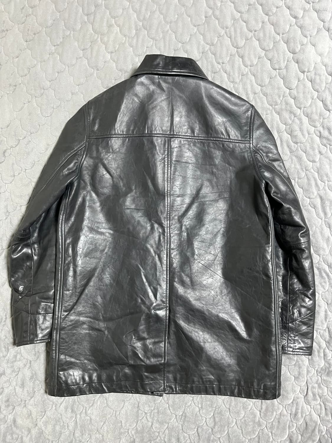 [GAP] old gap 올드갭 레더 카코트 블랙 xxs 상품이미지5