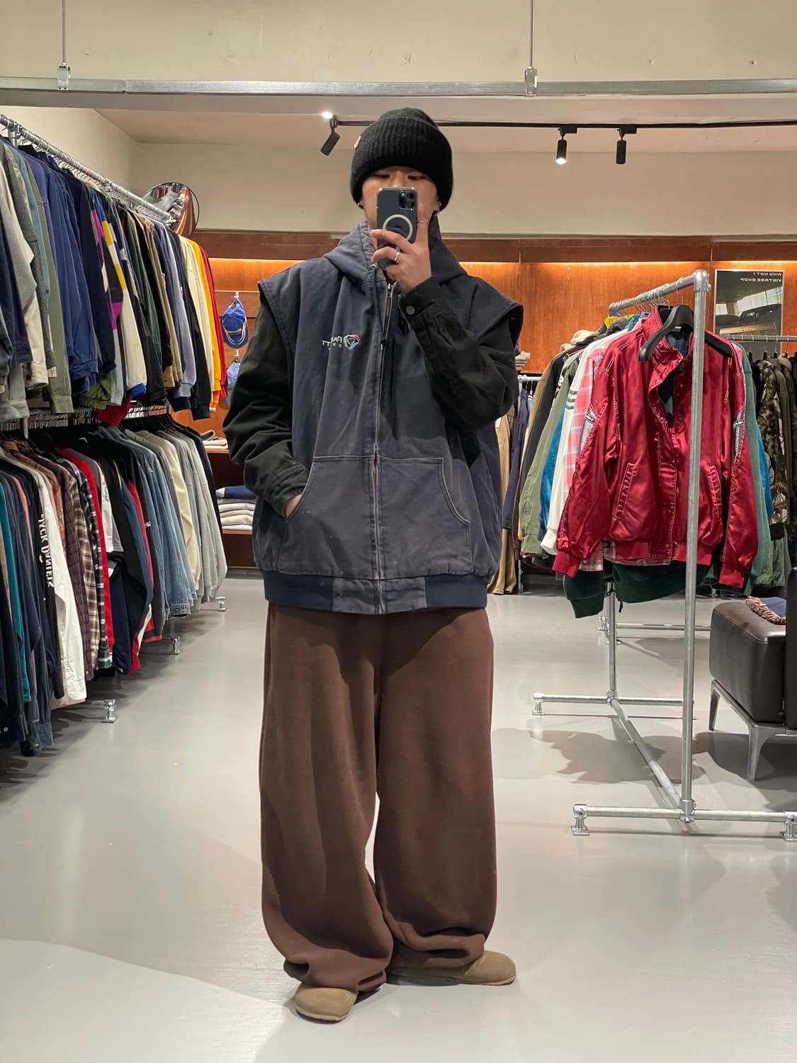 빈티지 워크 베스트 자켓   상품이미지1