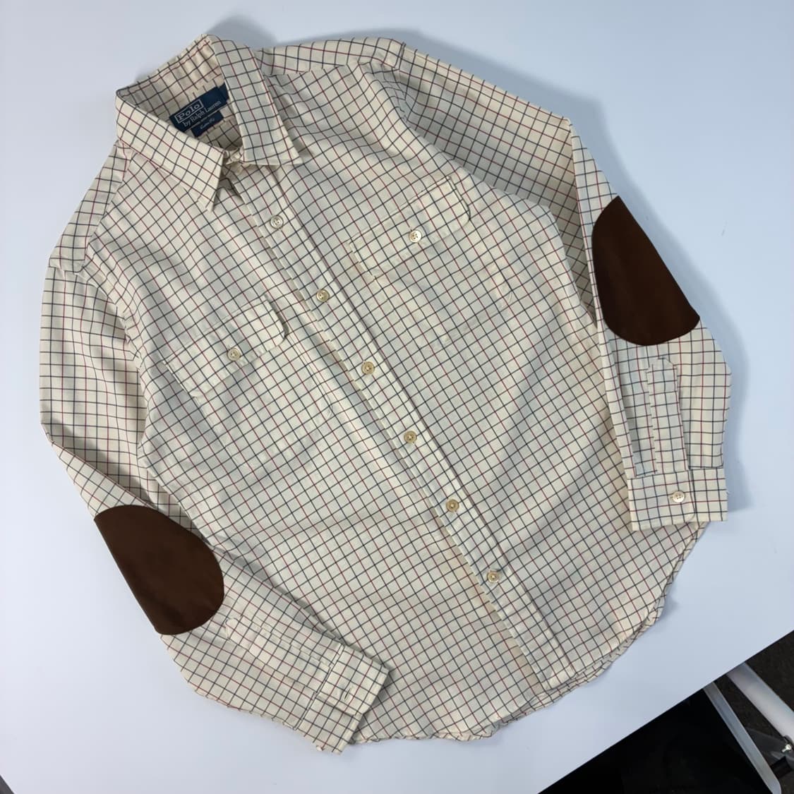 Polo  폴로 랄프로렌 자수 코튼 엘보패치 체크 셔츠   상품이미지2