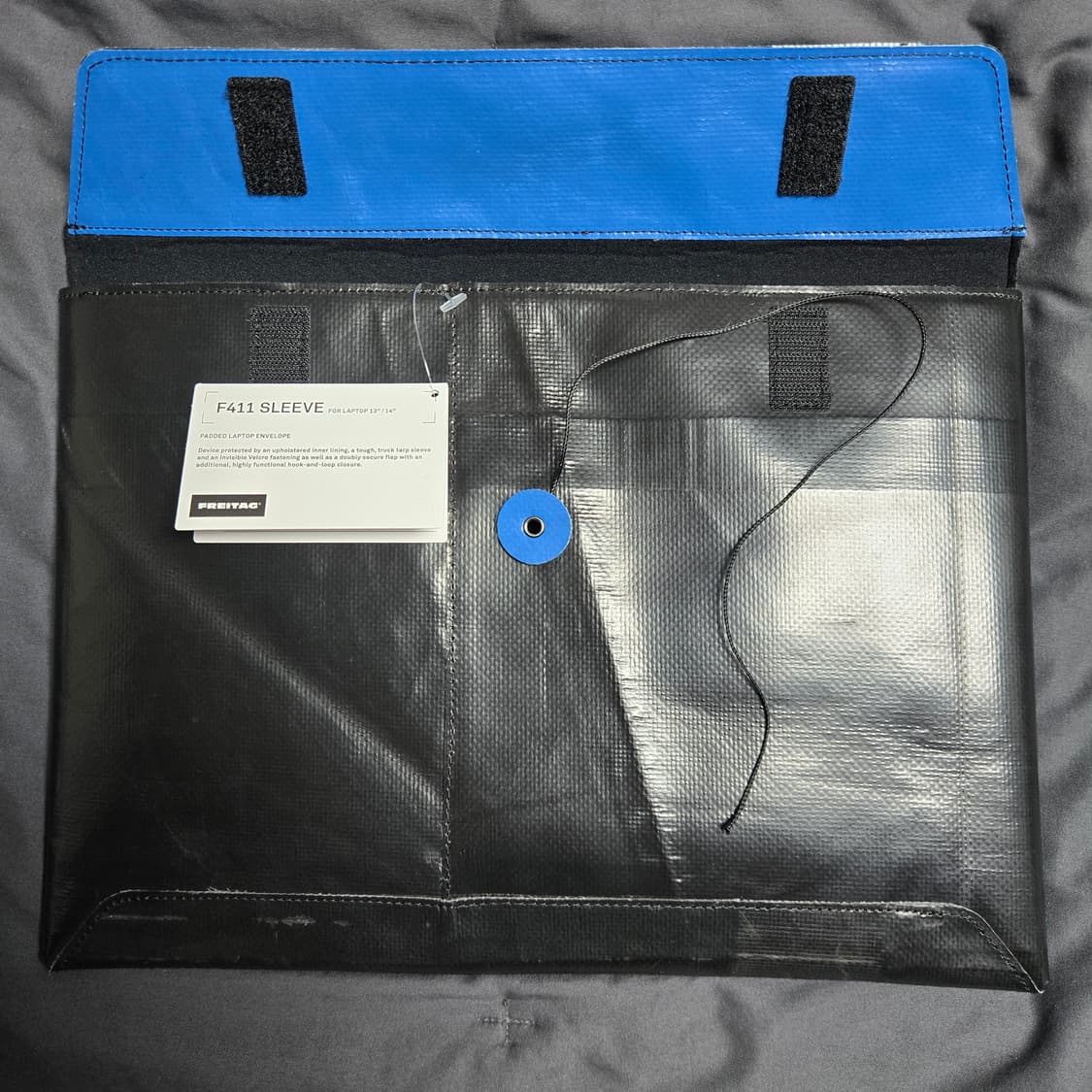 프라이탁 f411 테블릿, 노트북 파우치 13/14인치 올블랙 새상품 상품이미지3