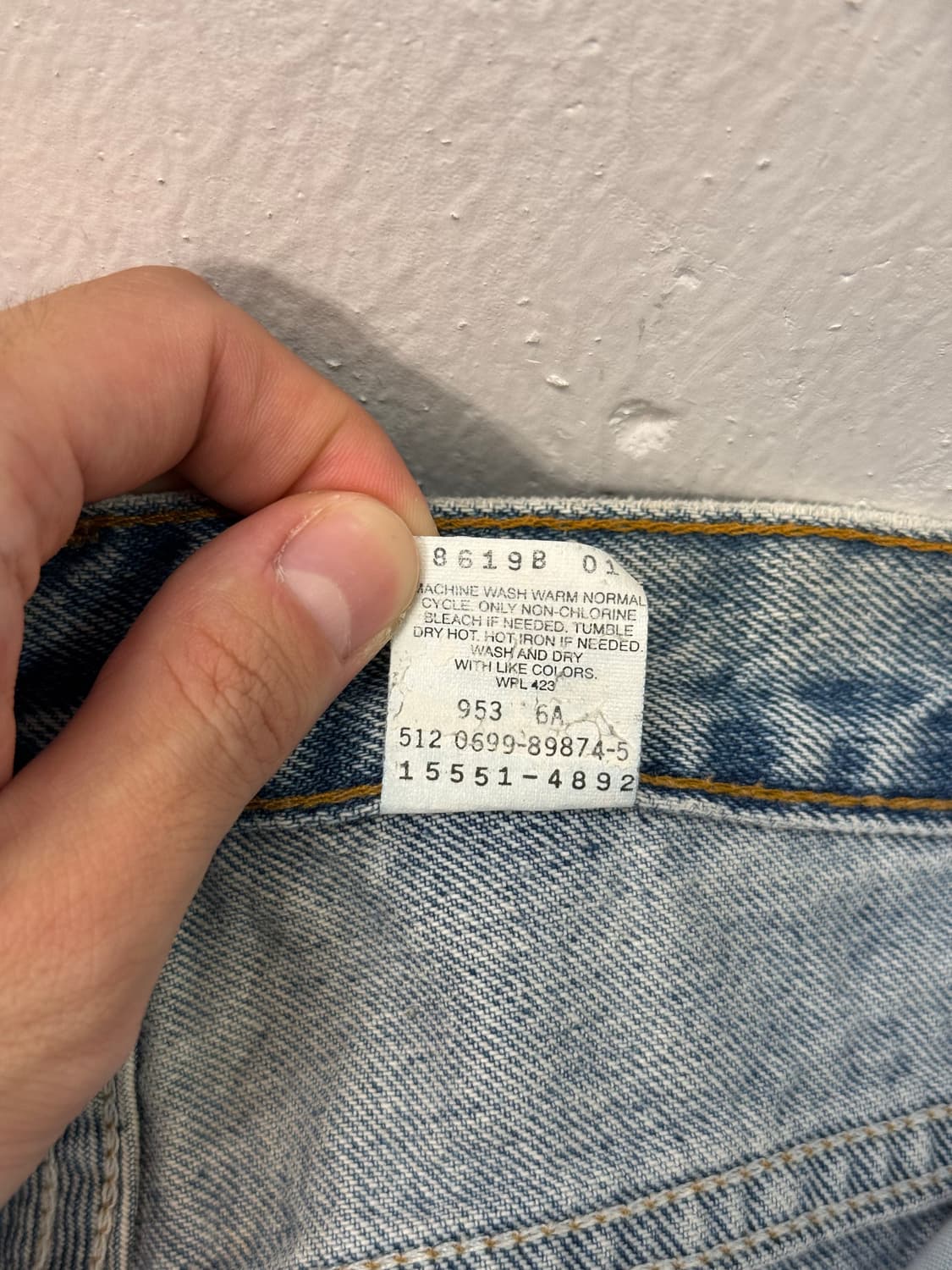 90s USA Levi's 550 Relaxed Fit Tapered 상품이미지7