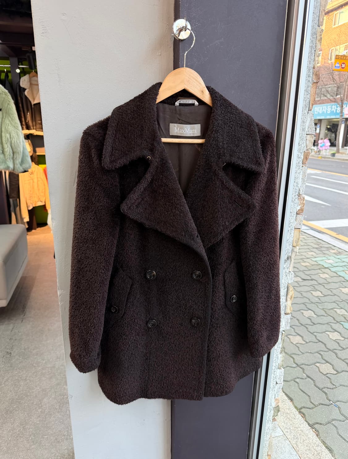 IT44/ 막스마라 알파카 블렌딩 더블 코트 상품이미지2