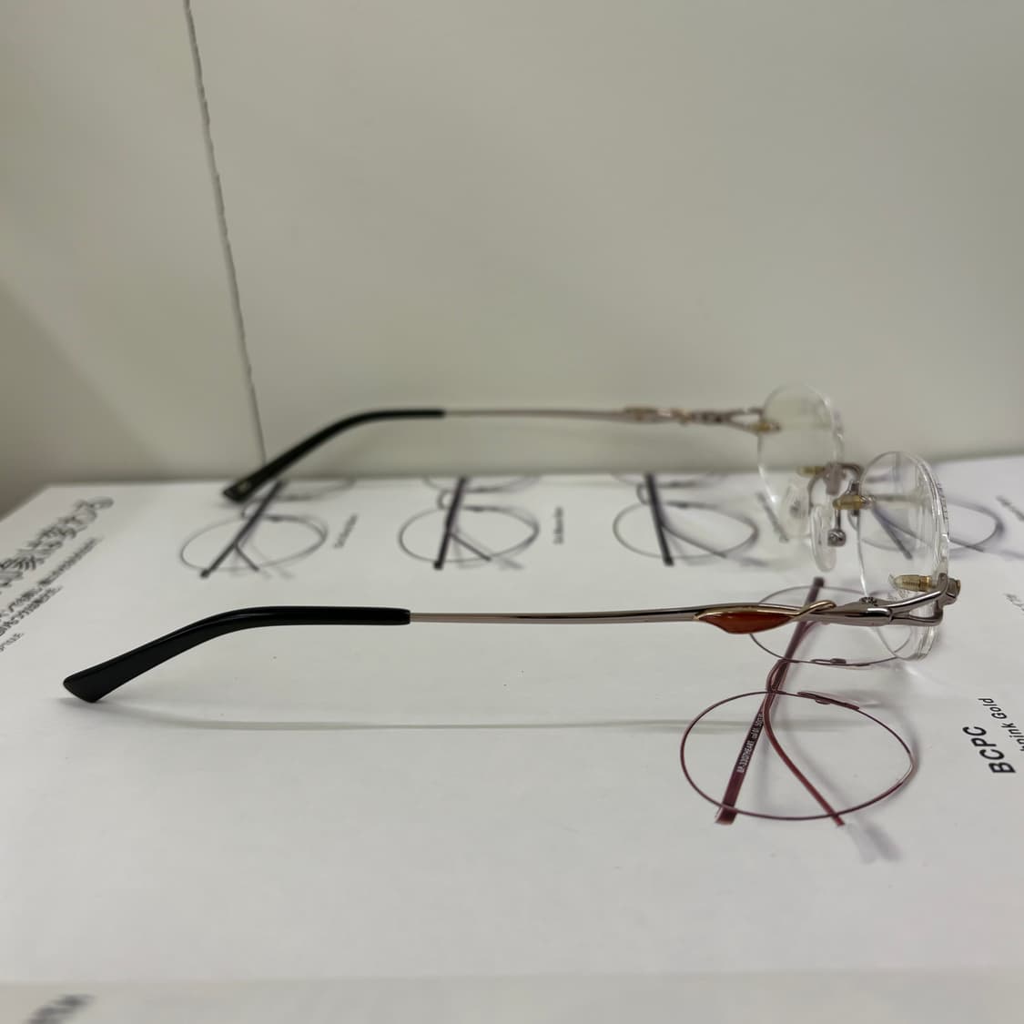 Gipfel 티타늄 빈티지 무테 안경 상품이미지4