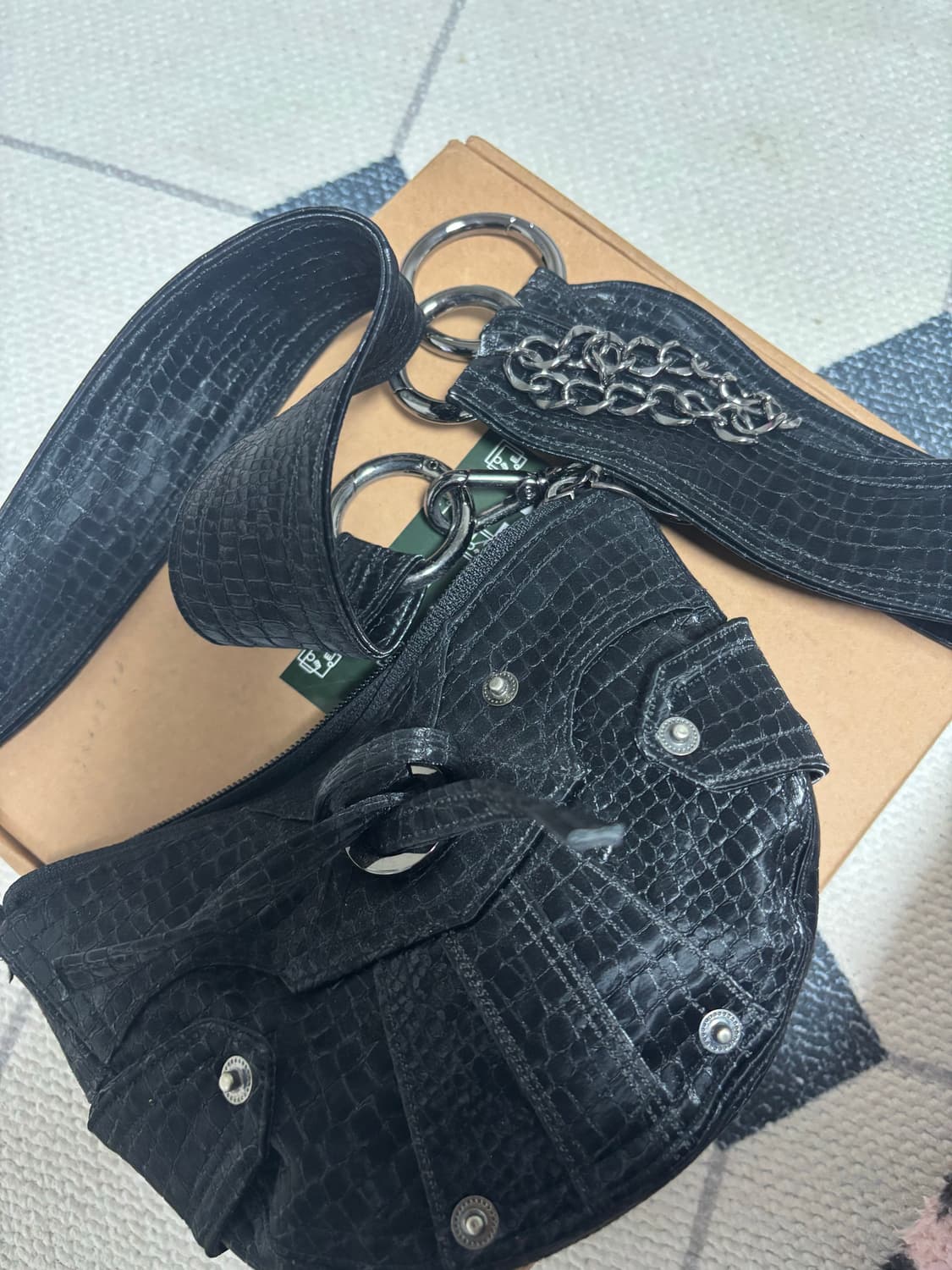 백지프로덕트 글로시 백 (블랙) 상품이미지2