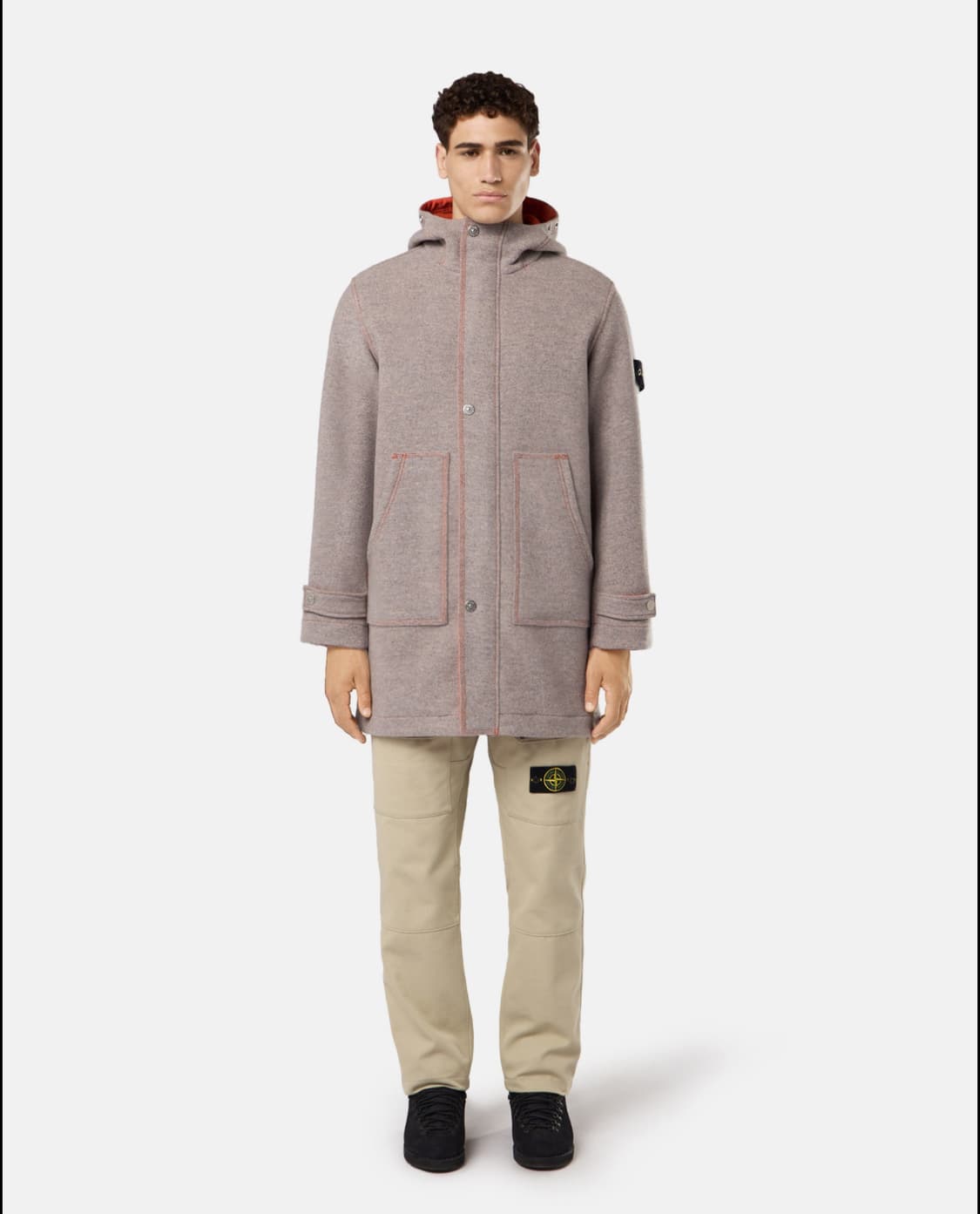 스톤아일랜드 울 나일론 파노 더블 파카 24fw L(105) 국내판 상품이미지6