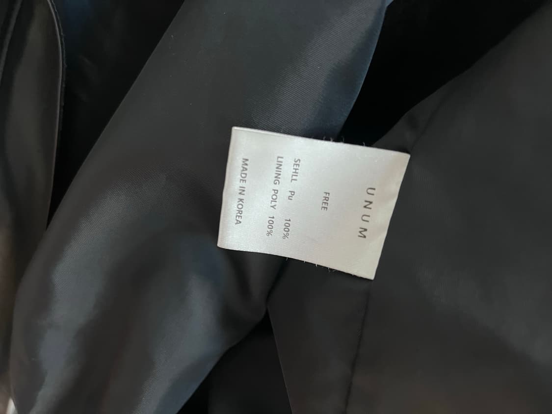 UNUM 언유즈얼마켓 워싱 레더 블루종 자켓  상품이미지8