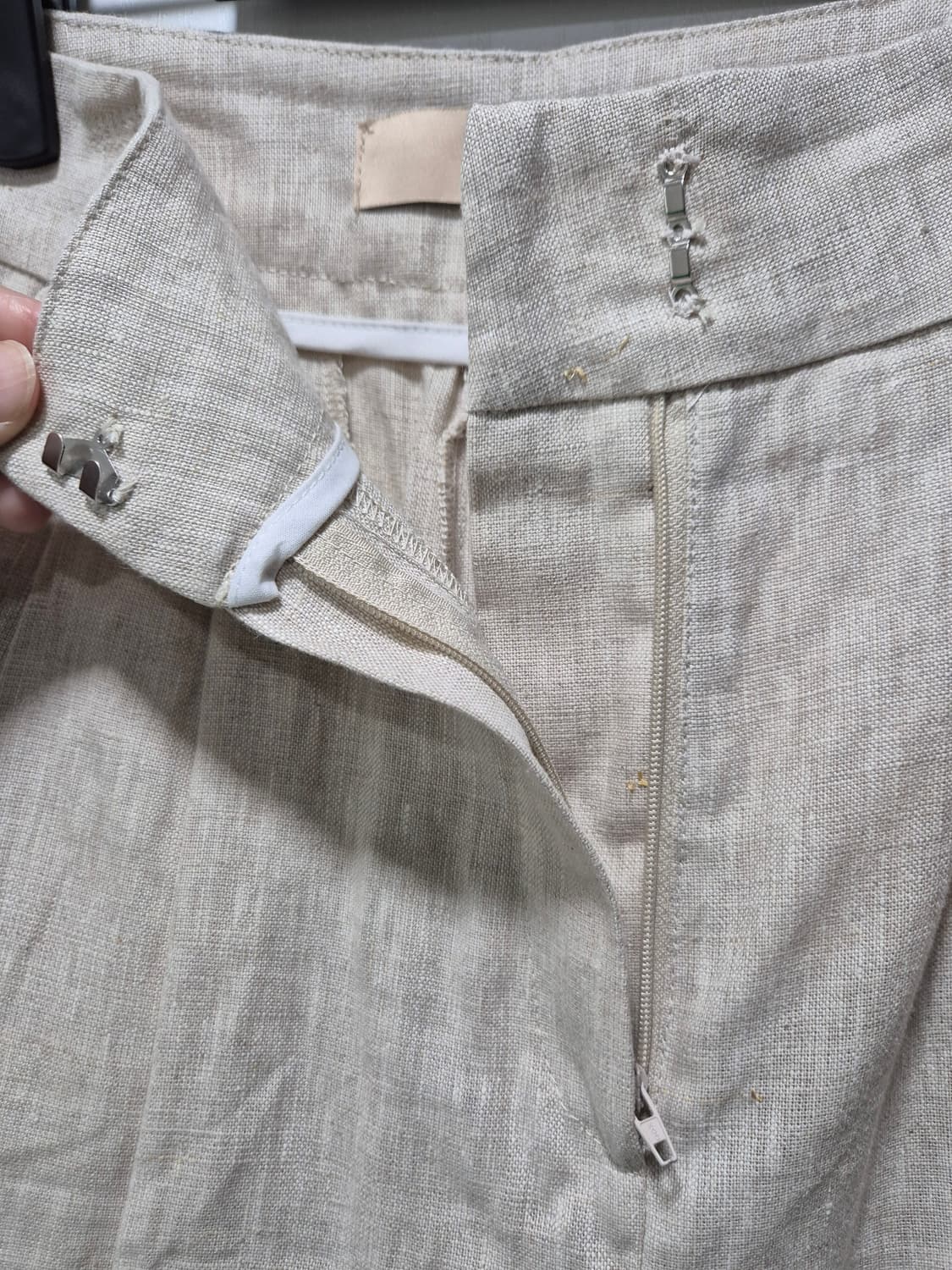 NAIN 베이지 린넨 반바지 상품이미지4