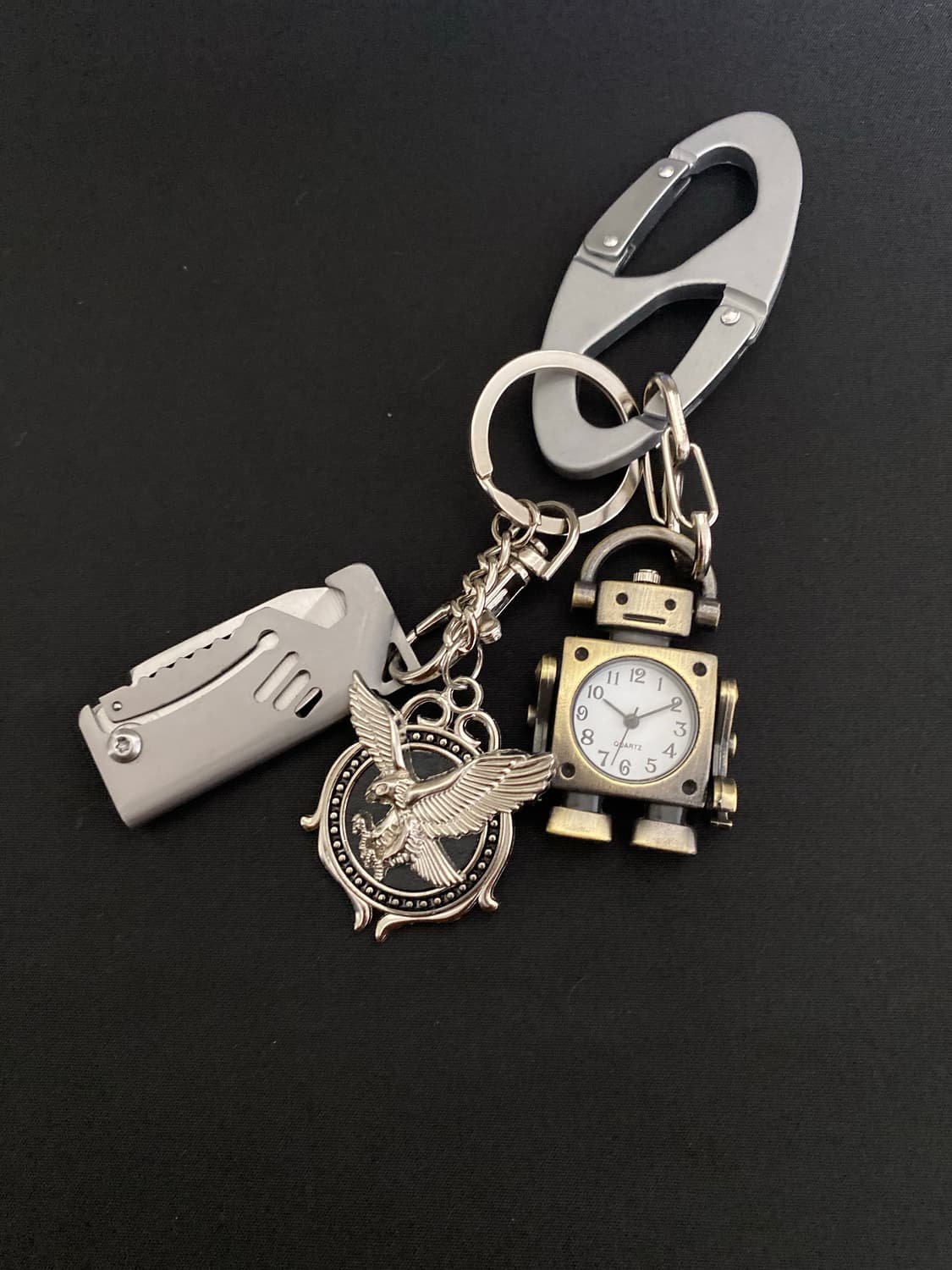 빈티지 로봇 시계 키링 상품이미지1