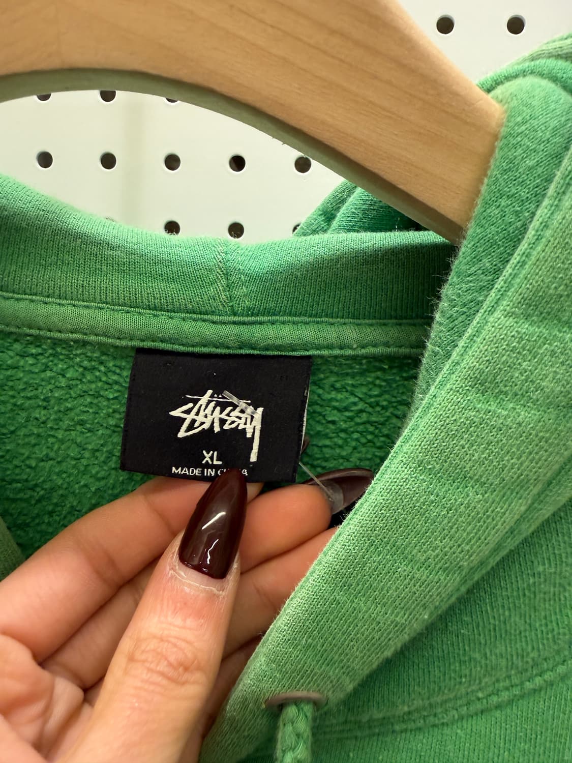 스투시 월드투어 후드티 그린 U1464 상품이미지5