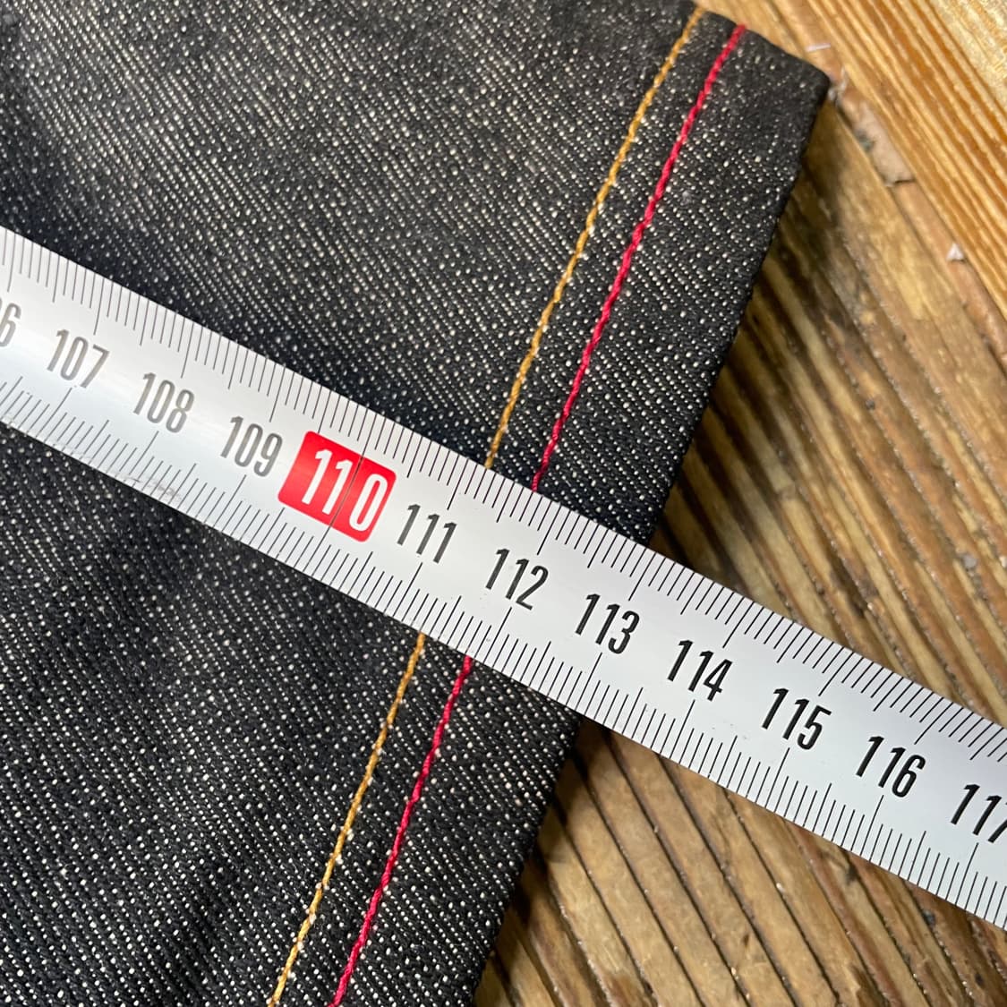 쿠지 자수 흑청 데님팬츠 상품이미지10