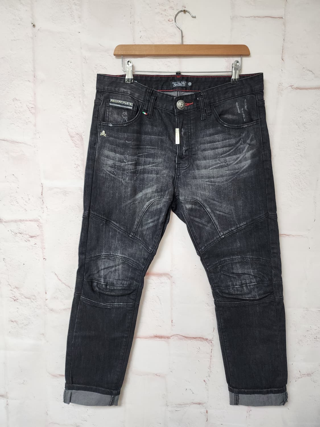 필립플레인 블랙 데님 팬츠 상품이미지1