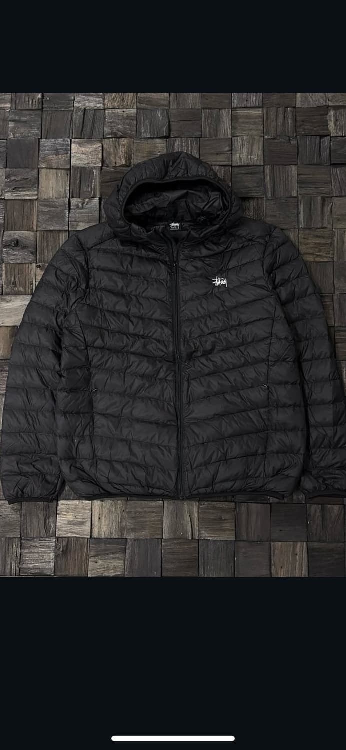 스투시 블랙 경량패딩 상품이미지2