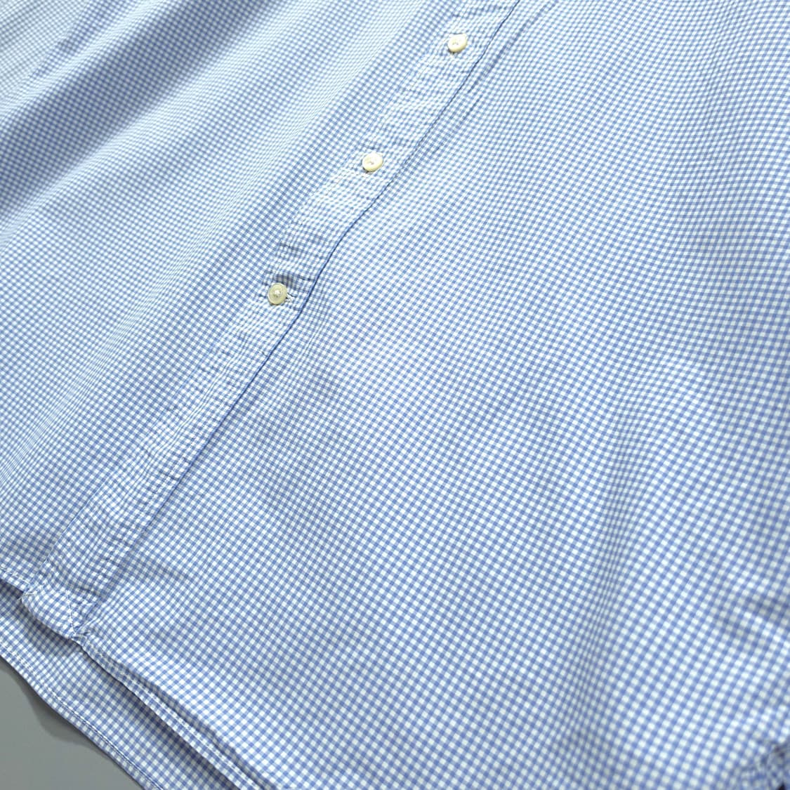 [105/XL] 폴로 블루 깅엄 체크 포플린 긴팔셔츠 상품이미지5