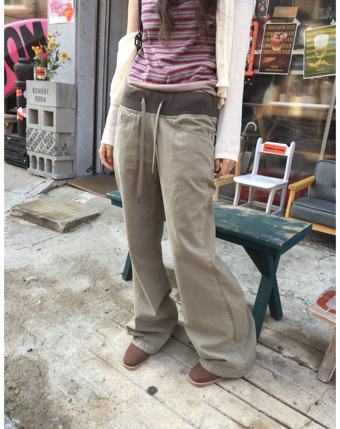 y2k 로우 부츠컷 팬츠 상품이미지1