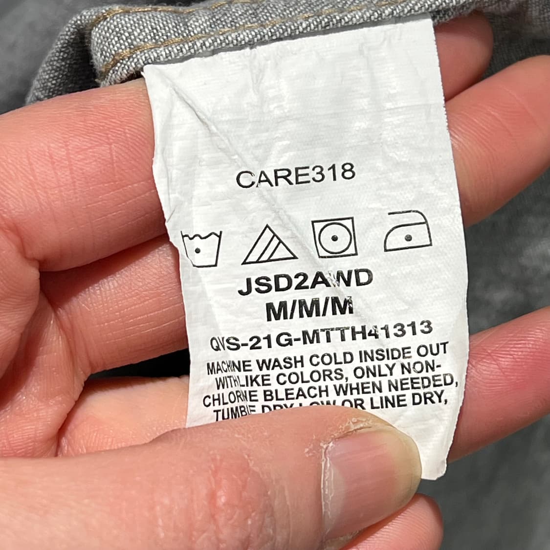 랭글러 그레이 데님셔츠 s09041 상품이미지8