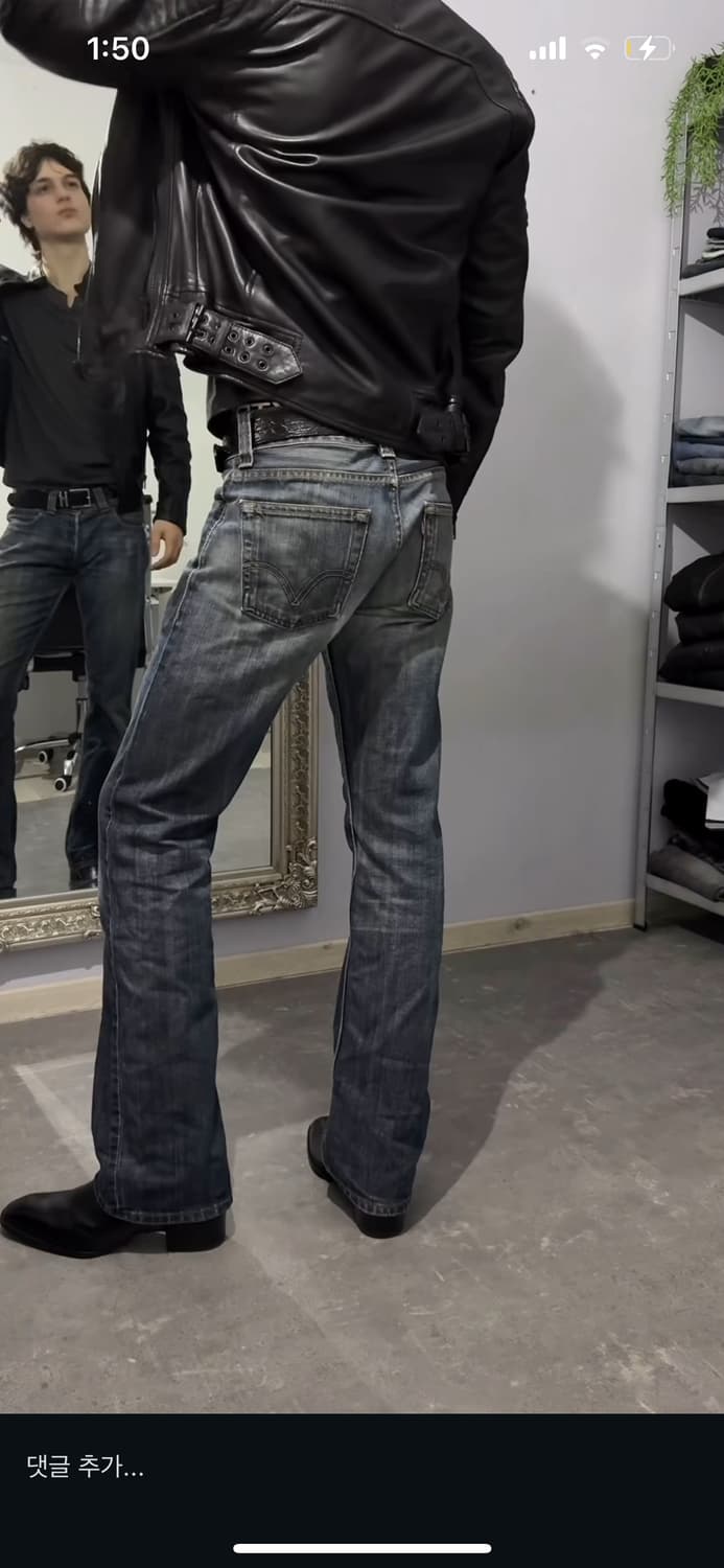 리바이스 527 플레어 핏 부츠컷 데님 팬츠 상품이미지3