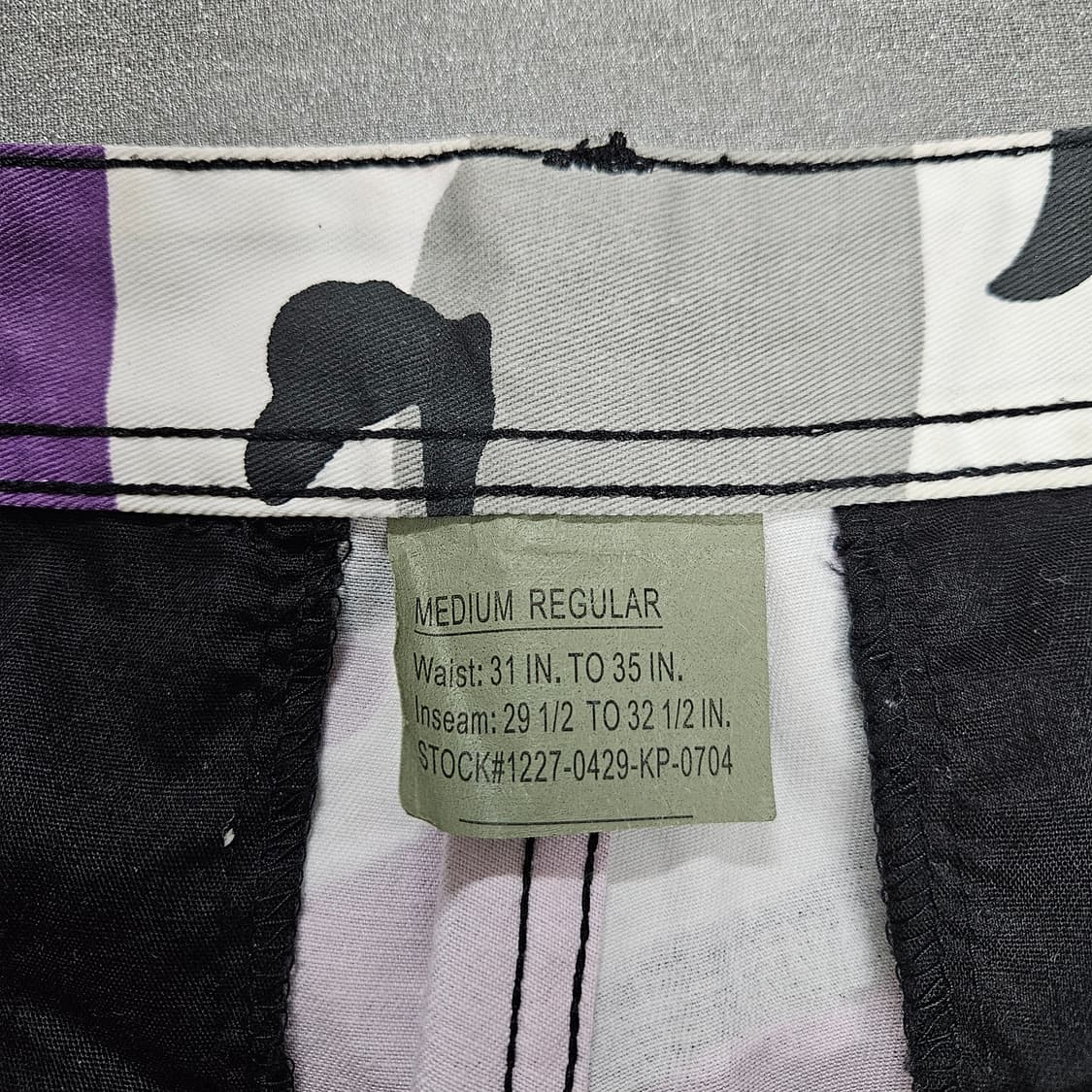 로스코 퍼플 카모 카고 조거팬츠 M 상품이미지4