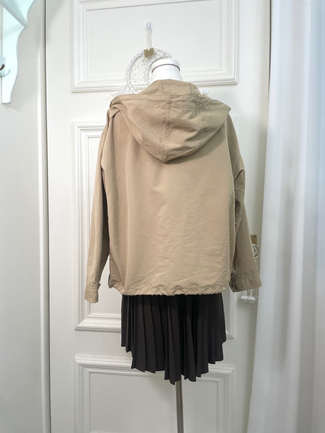 beige spring hoodie basic jacket 상품이미지3