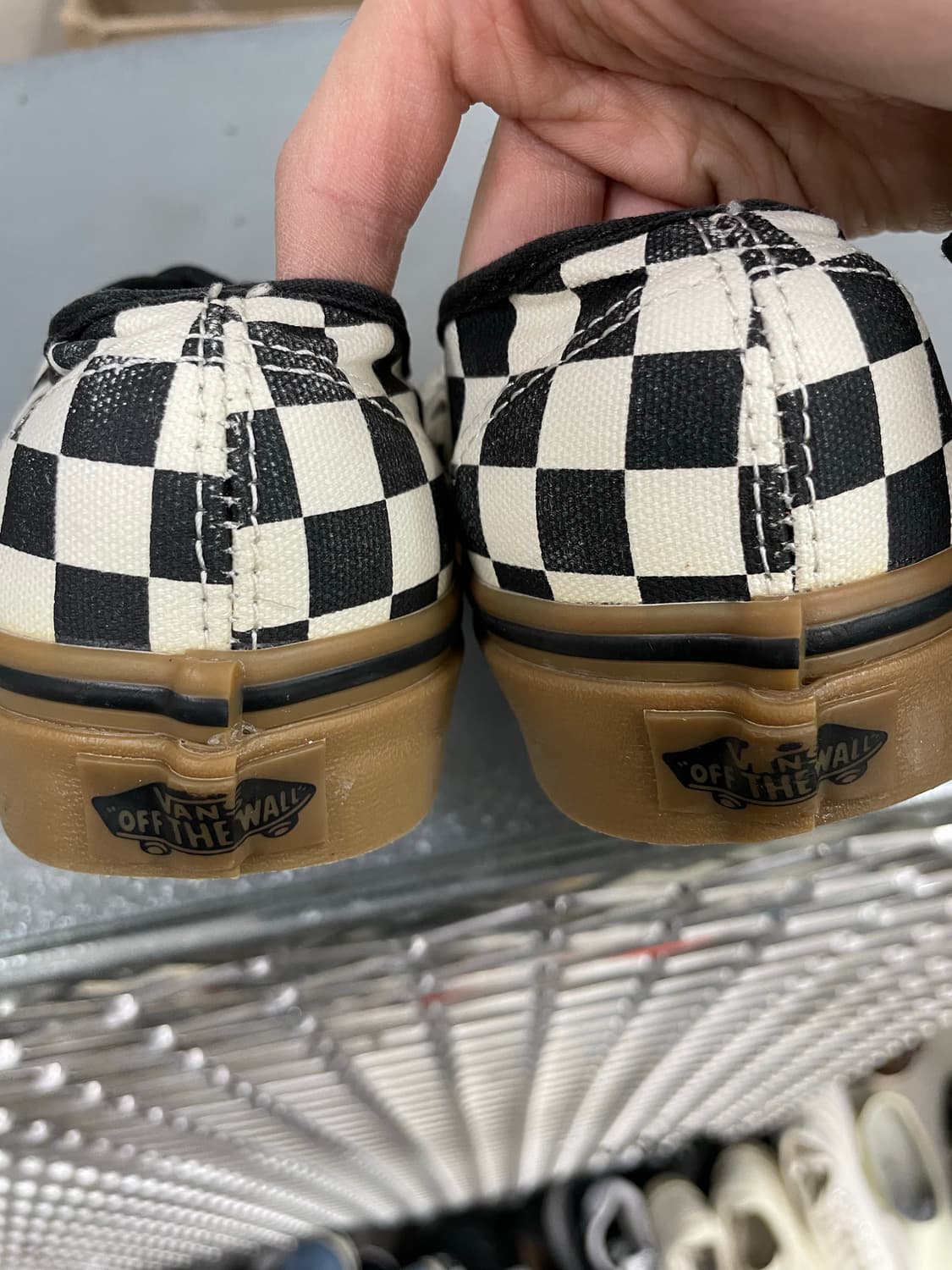 반스 어센틱 체커보드 블랙 화이트 검 230 상품이미지8