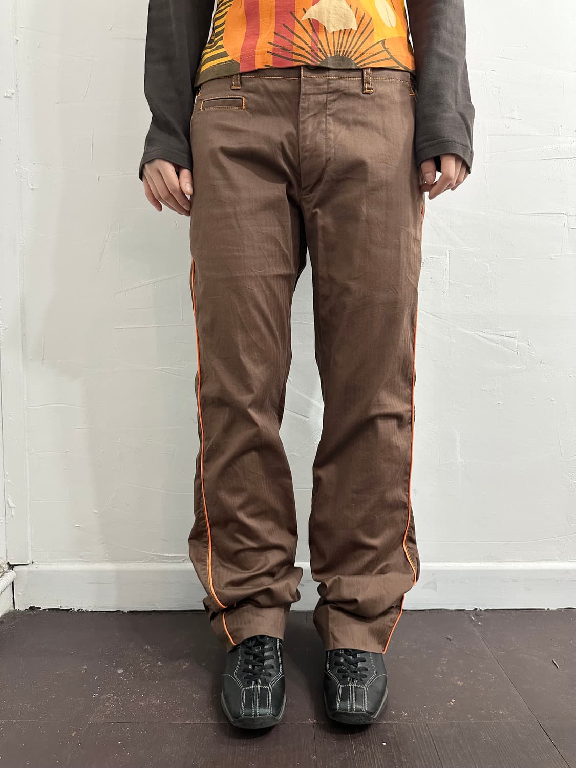 adidas orange detail pants 상품이미지2