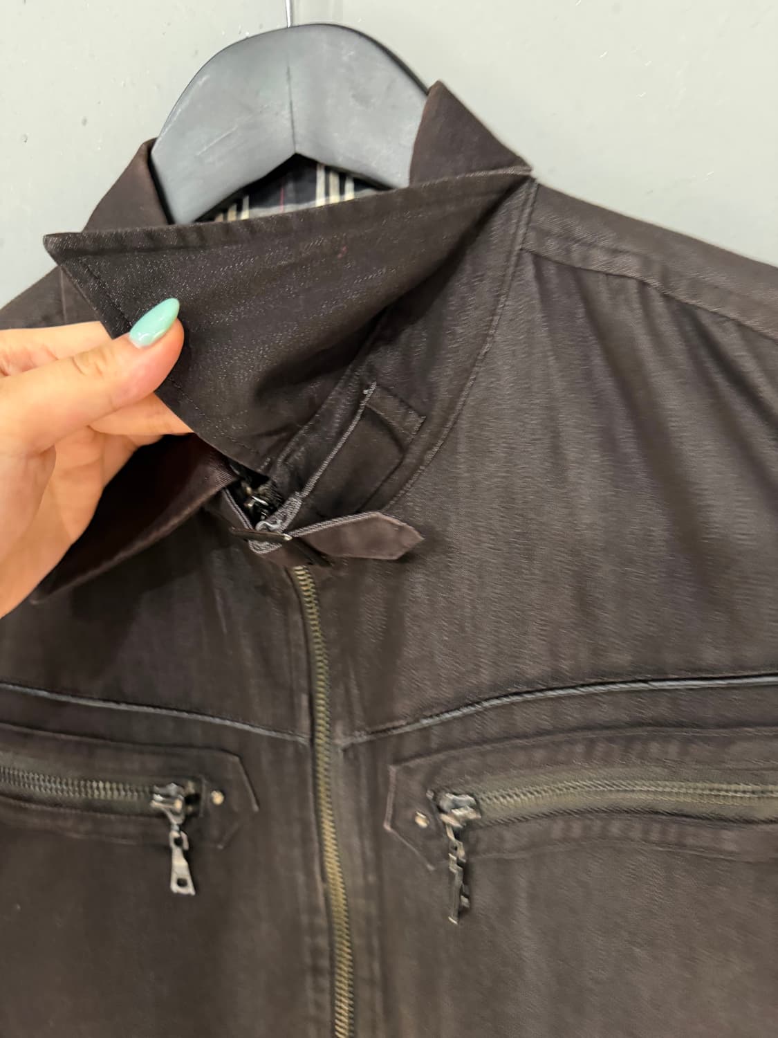 neck buckle zipper pocket jacket 상품이미지9