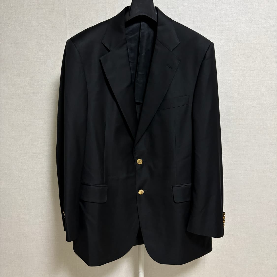 (민트급) 아쿠아스큐텀 금장 블레이저 자켓 / 블랙, 42R 상품이미지1