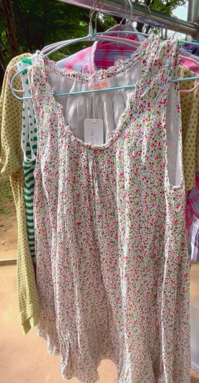 빔즈보이 플라워 나시 원피스 👗 상품이미지3