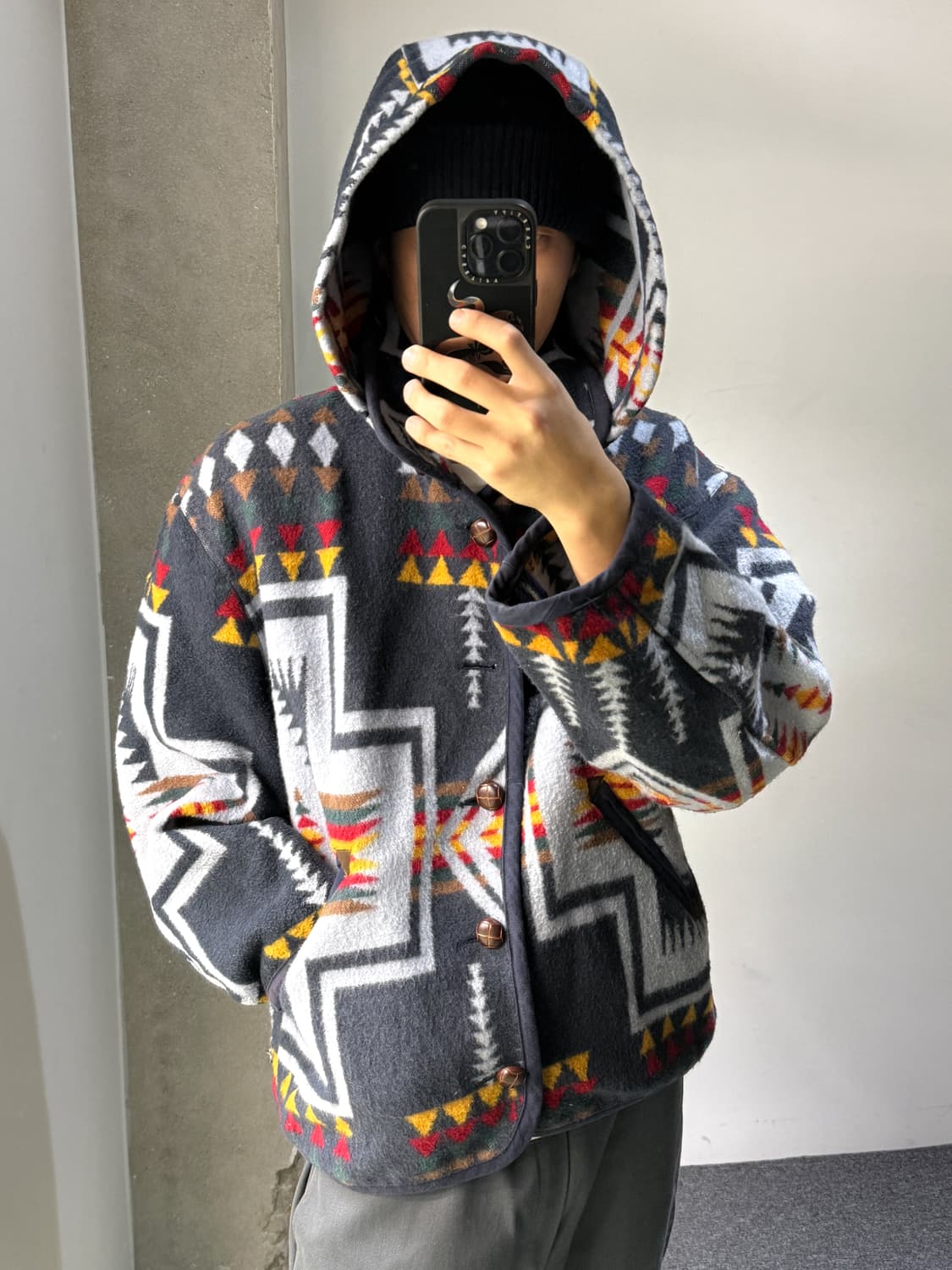 Artisanat 나바호 울 후드 자켓 상품이미지3