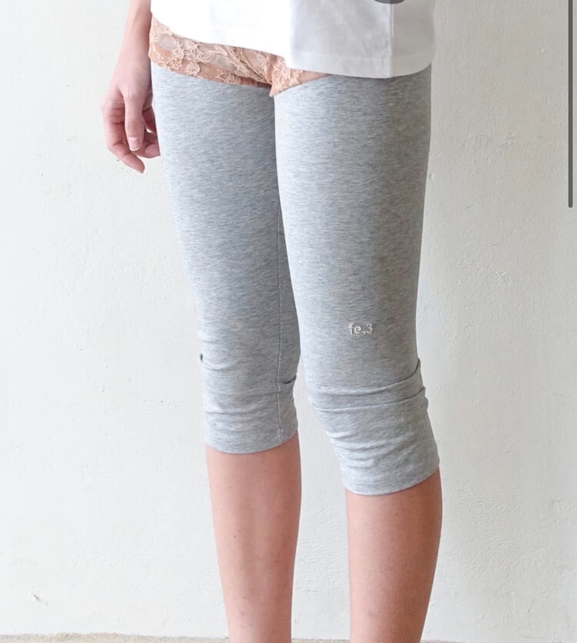 샵페어리 half leggings (melange grey) 상품이미지1