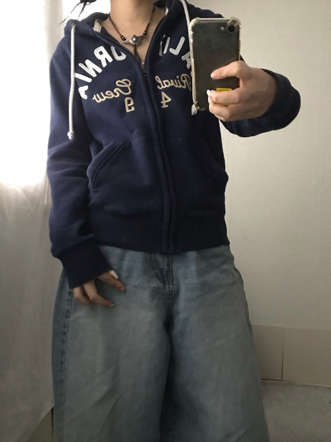 후아유 네이비 후드집업 상품이미지6