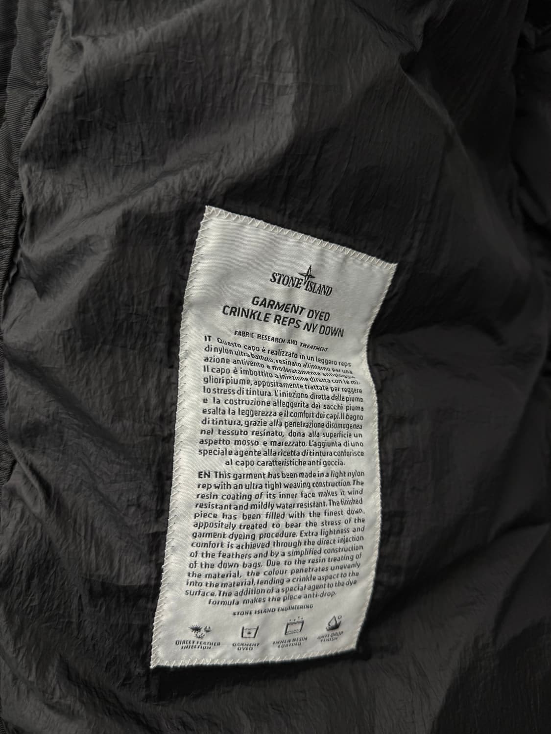 [S] 스톤아일랜드 크링클랩스 후드 롱 패딩 상품이미지6