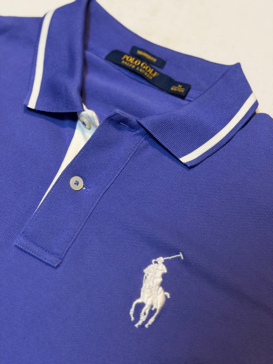 폴로 랄프로렌 빅포니 치프키프 딱붙핏 카라티 퍼플 상품이미지2