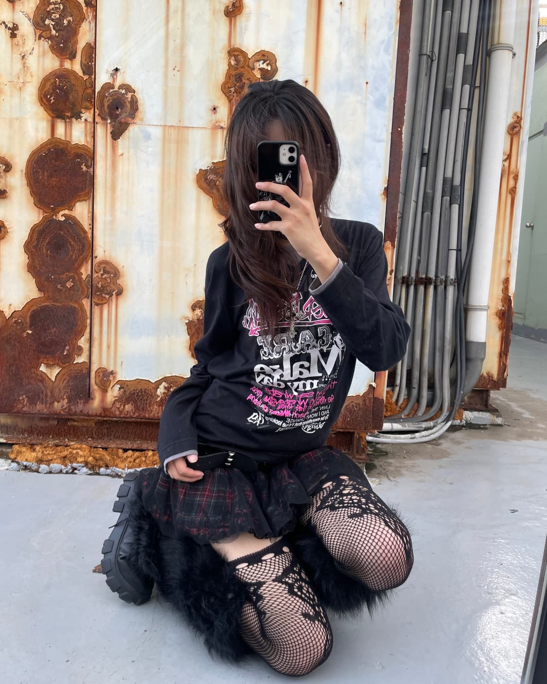 🎸블랙 펑크 프린팅 롱슬리브🎸 상품이미지2