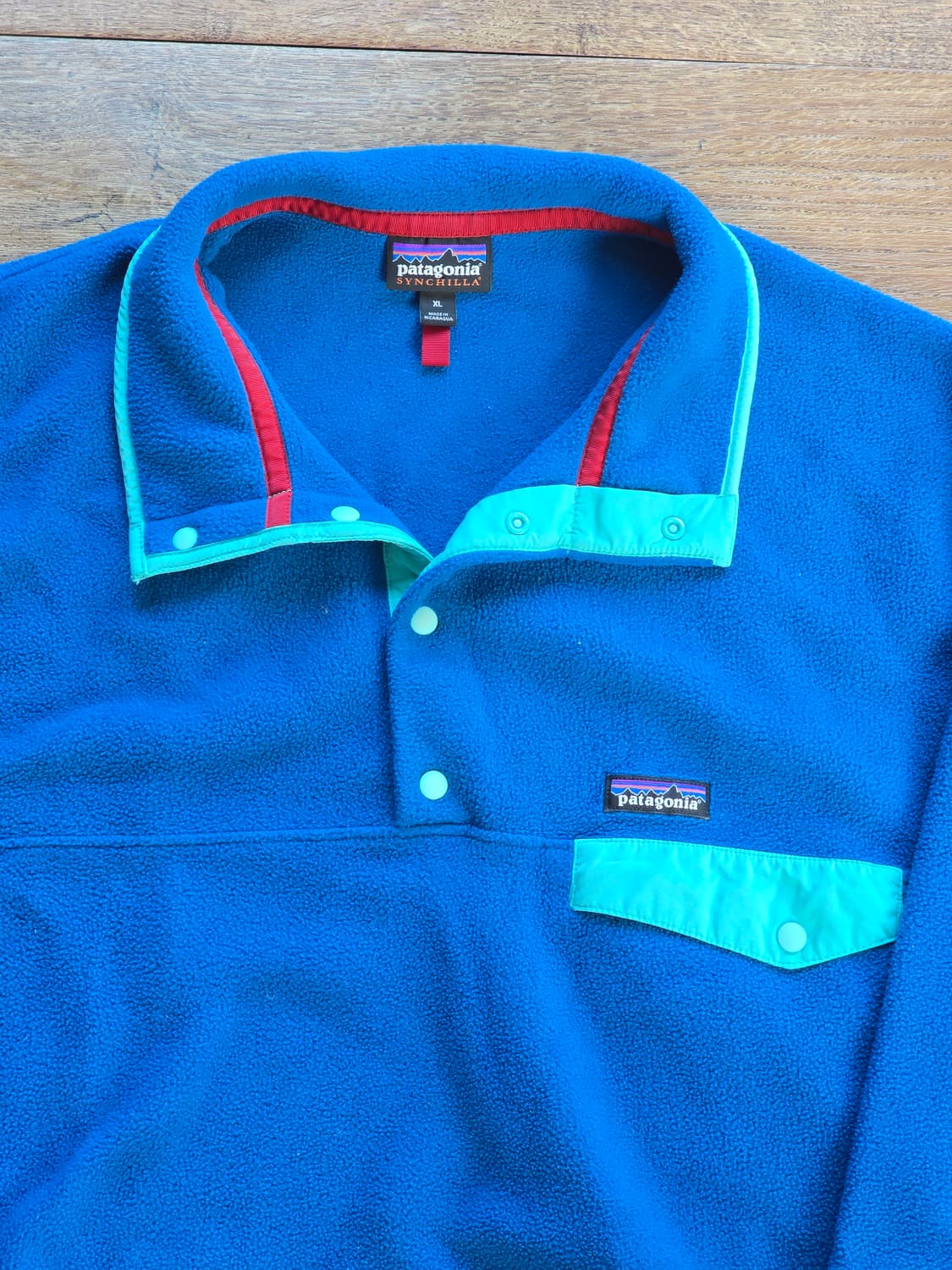 파타고니아 신칠라 스냅티 블루/민트 XL 상품이미지1