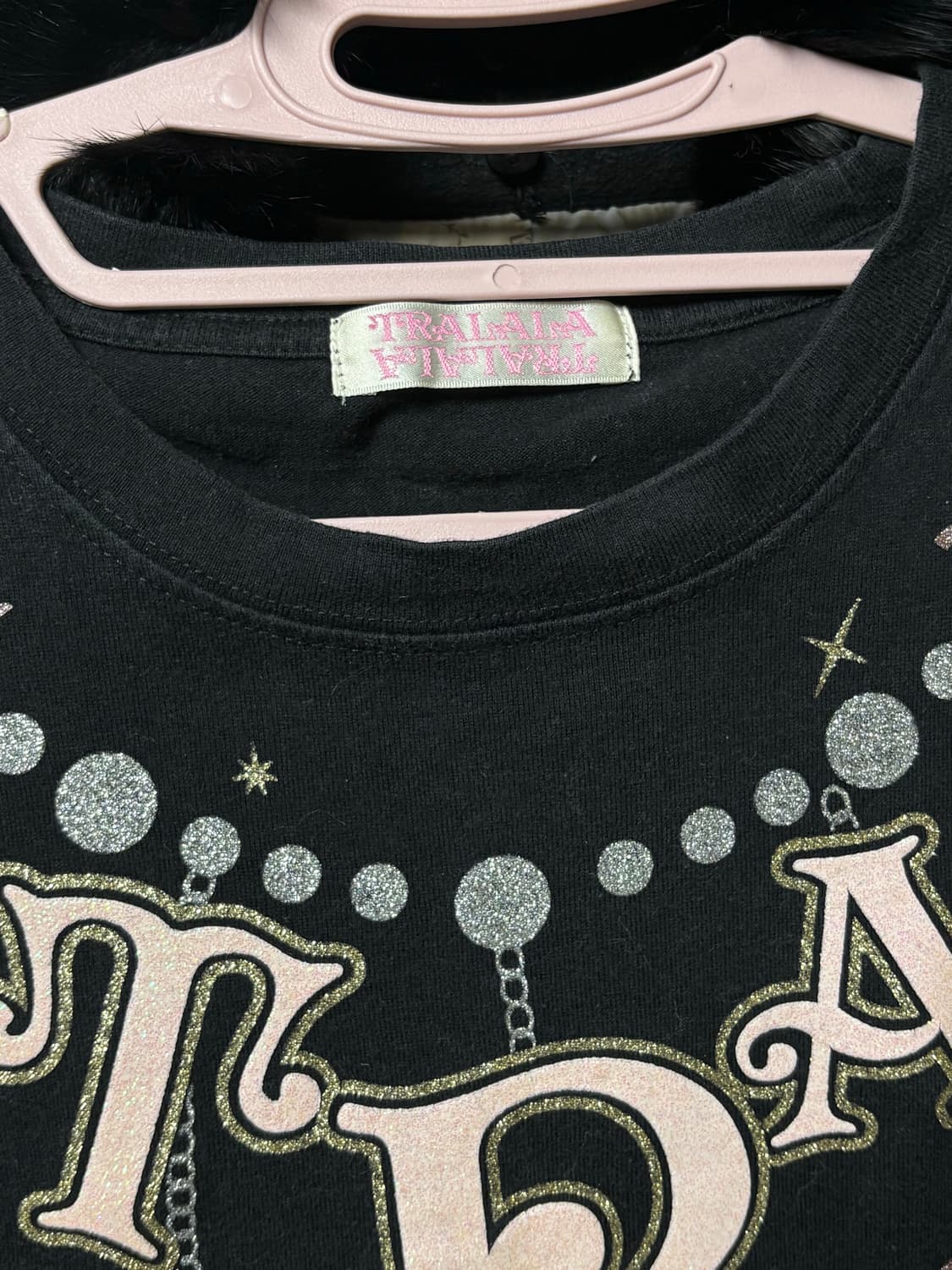 트랄라라 TRALALA 글리터 프린팅 롱슬리브 탑 히메갸루 상품이미지10