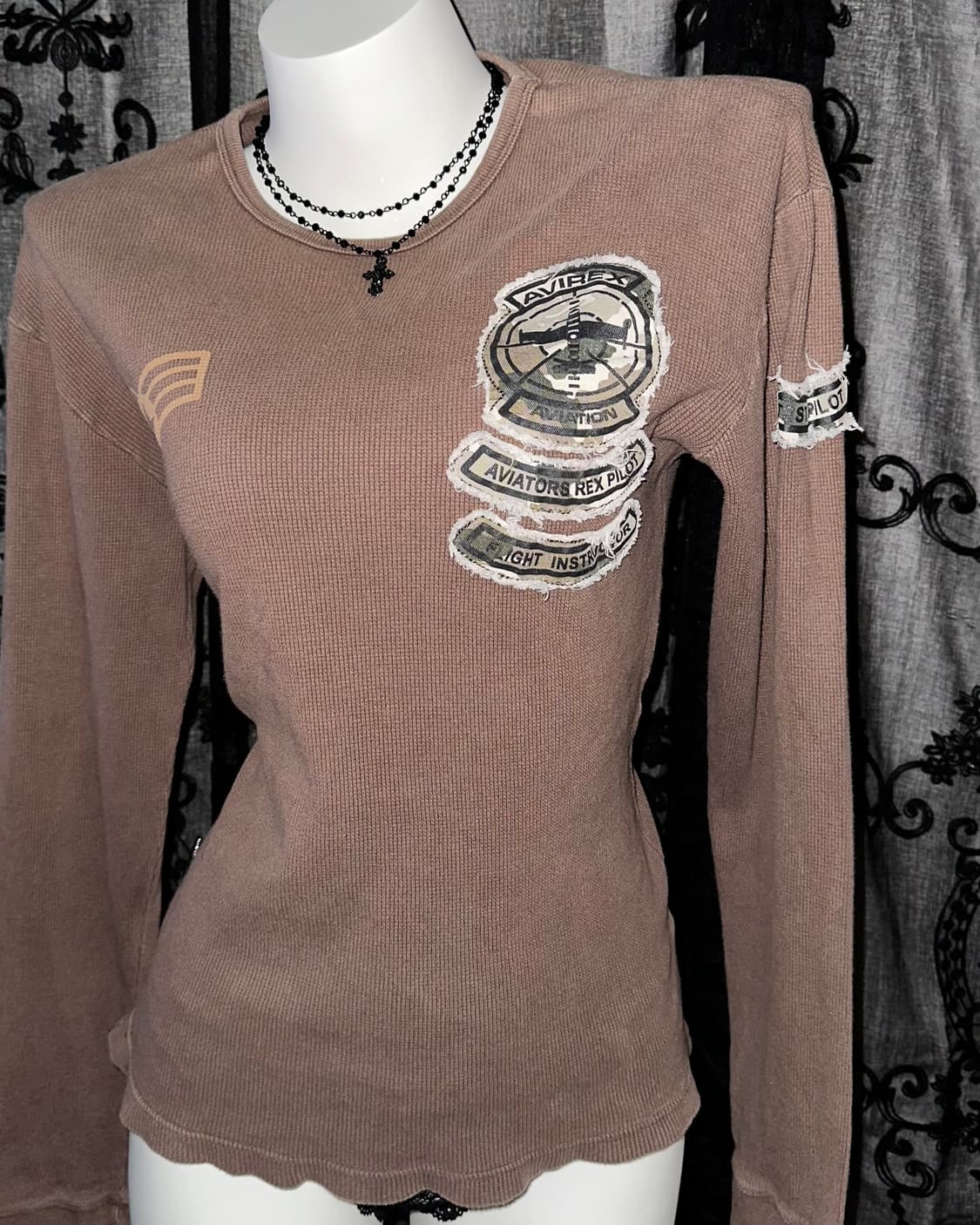 Brown y2k Long Sleeve  상품이미지2