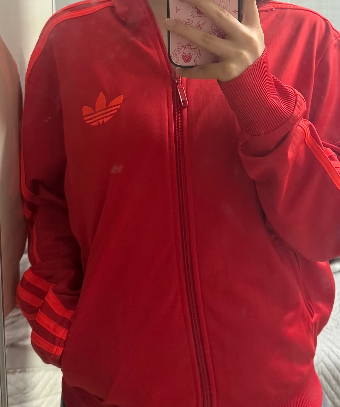 빈티지 아디다스 레드 집업 85 판매합니다 상품이미지1