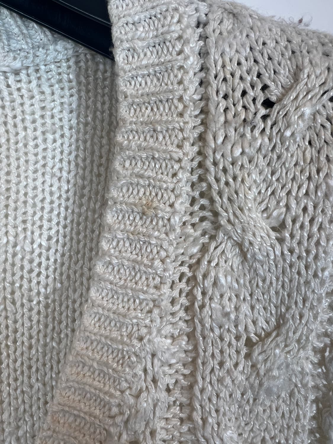 O124 에퓨레 아이보리 니트 조끼 상품이미지4