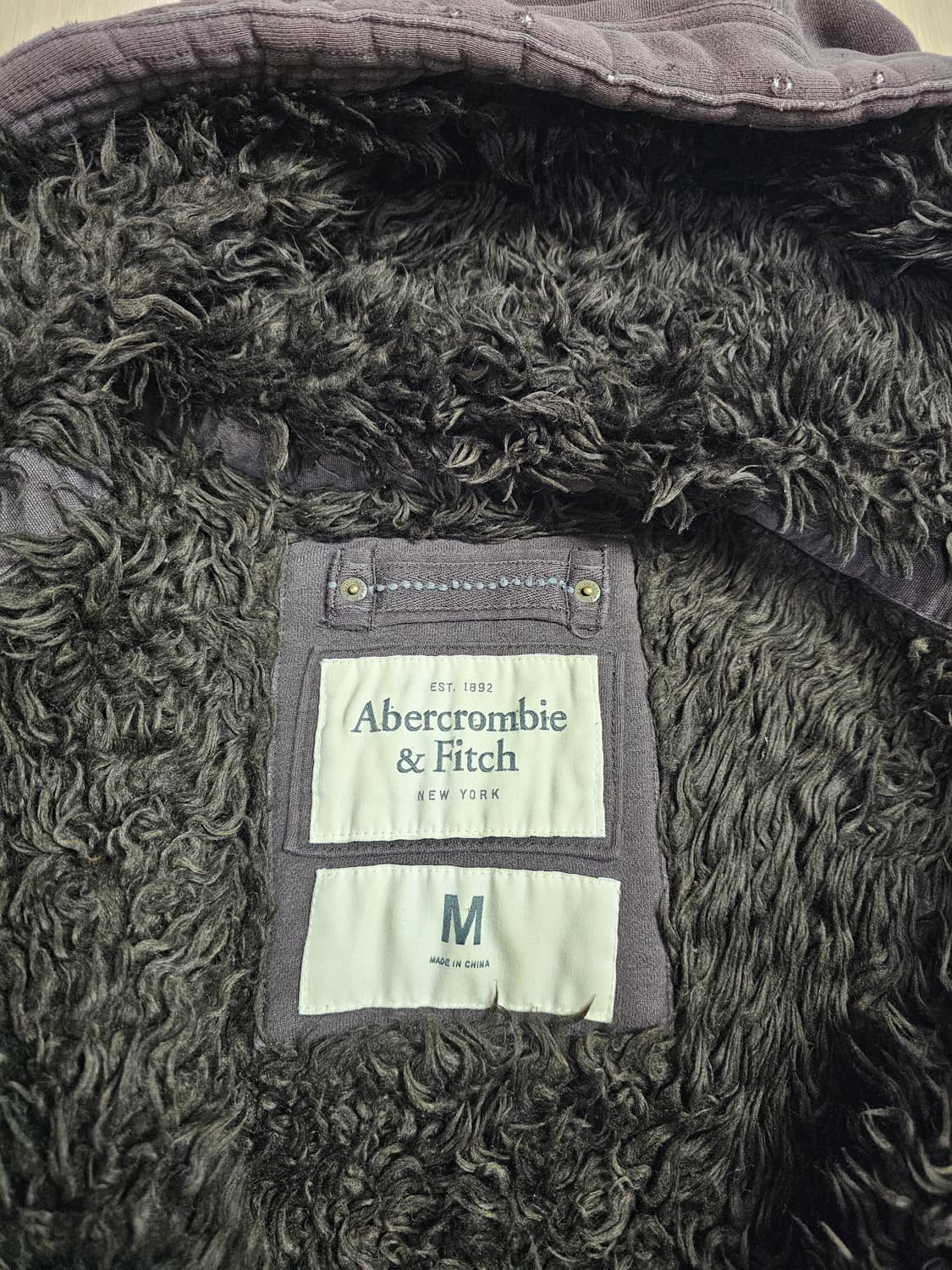 00s y2k 양홍원 아베크롬비 차콜 울프조 후드집업 M 상품이미지6