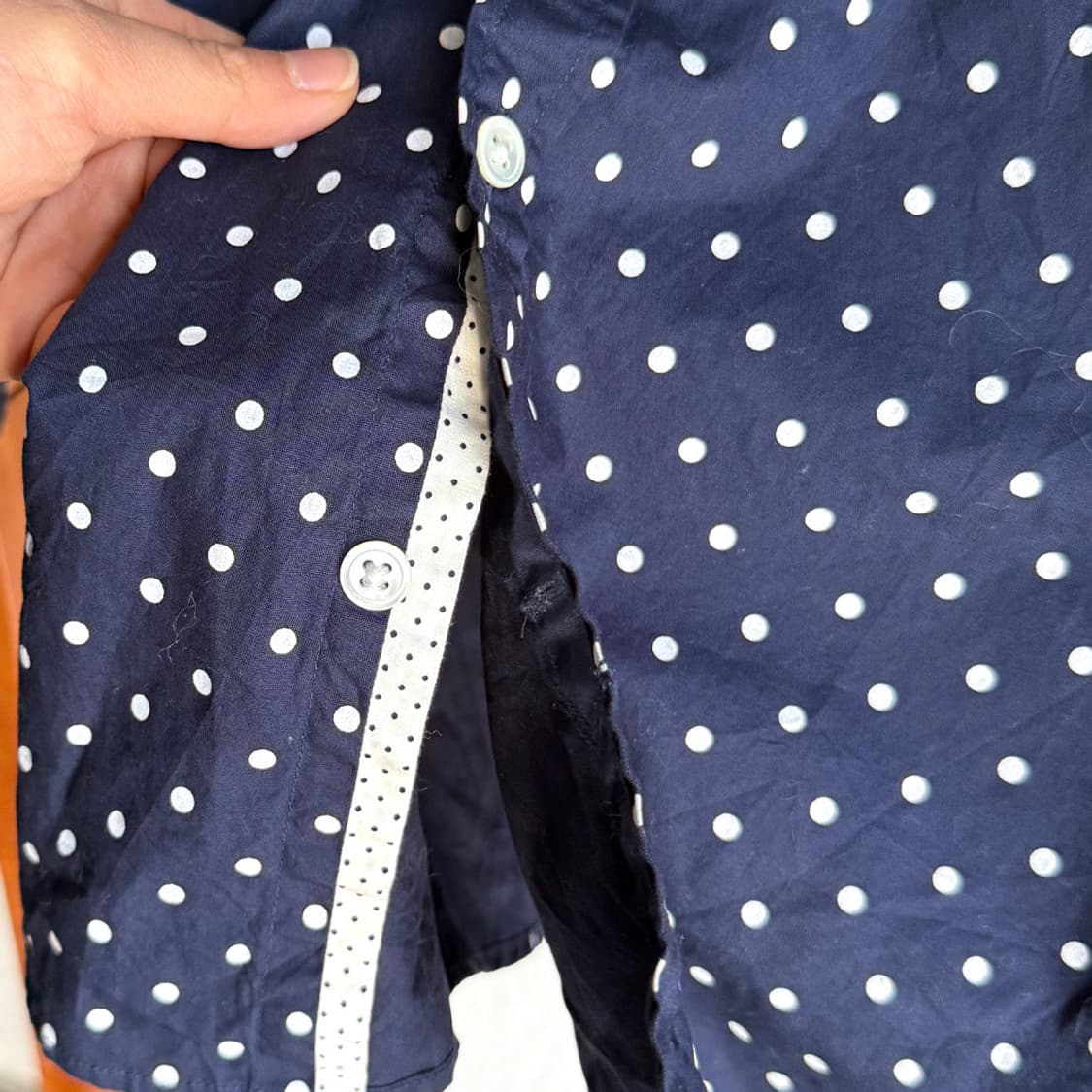 잔별 도트 셔츠 상품이미지6