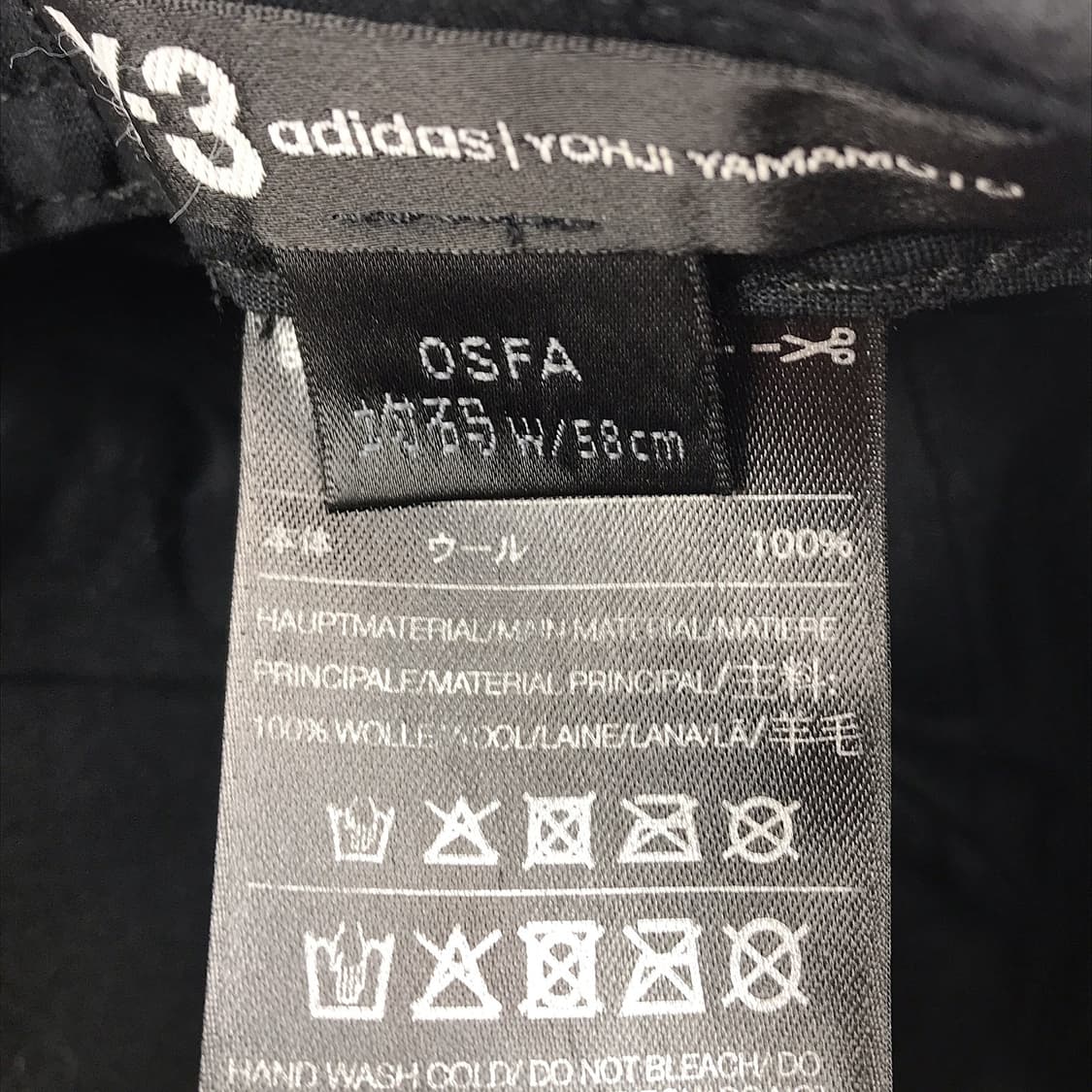 아디다스x요지야마모토 Y-3 엑스레이 울 볼캡 모자 상품이미지8