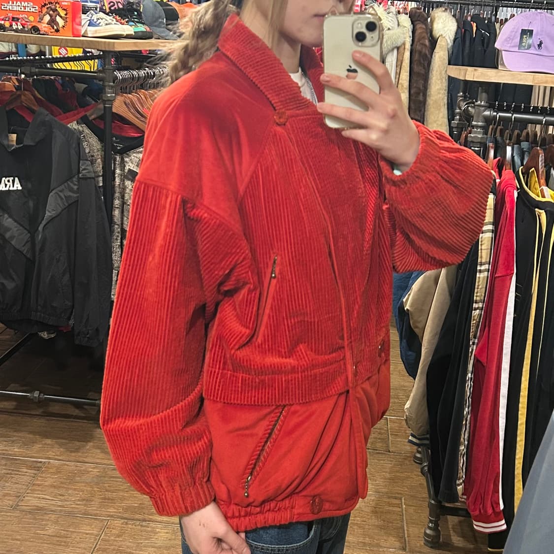 [HI] VTG 코듀로이 자켓 레드 상품이미지3